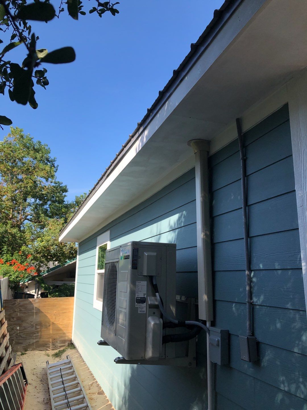 Gutter Installation using K-Style White Seamless Gutters by Gutter Professors