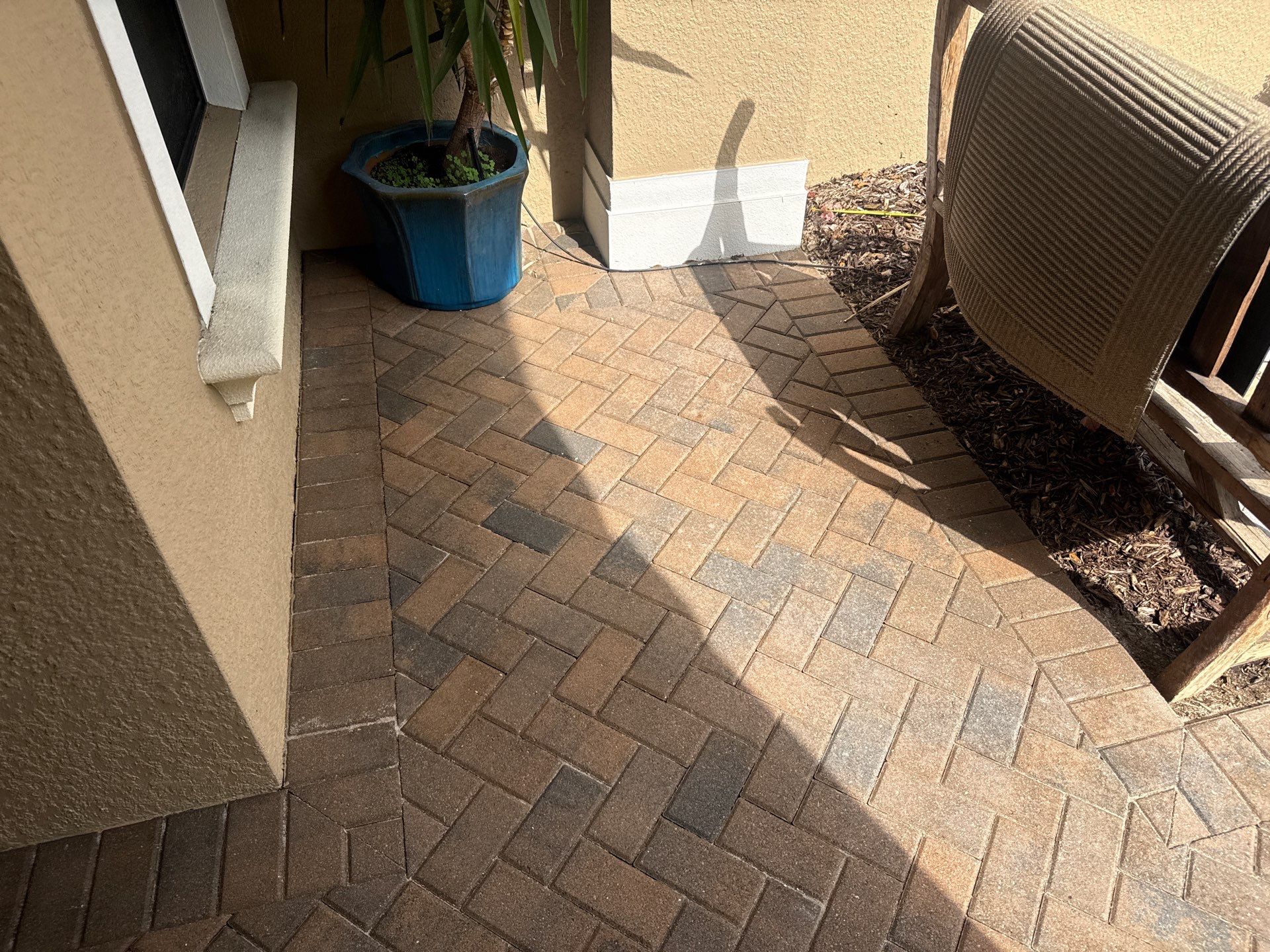 Paver Driveway & Entryway Cleaning in River Wind – Bradenton, FL by Sunshine AquaWash