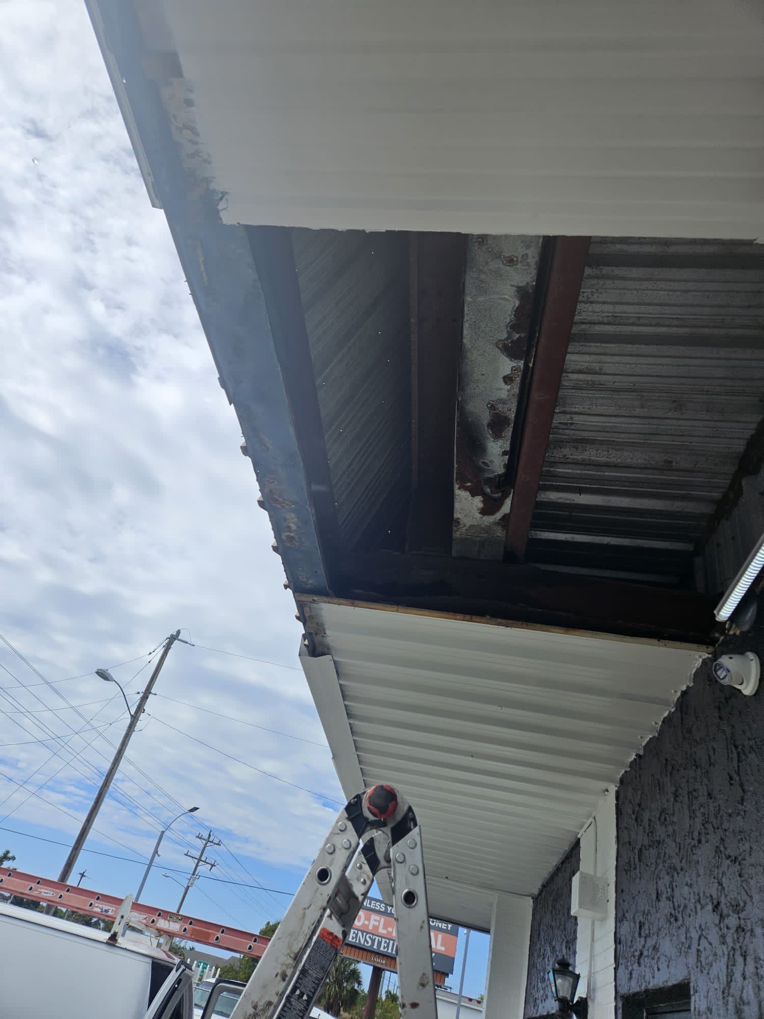 Commercial Roofing Repair using TPO and Metal Decking by Four Peaks Roofing