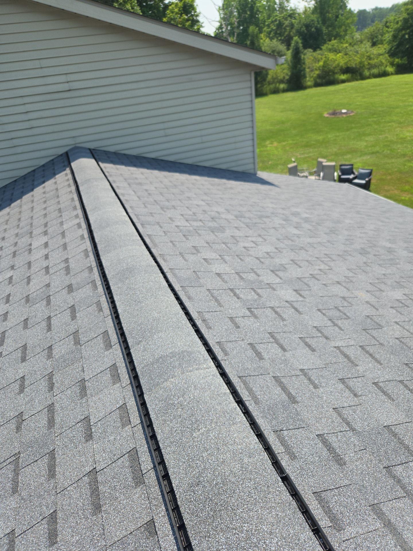 Aubrey K: Atlas Pinnacle, Color, Pewter, Drip Edge, Color, Hickory Clay by Eagle Eye Roofing