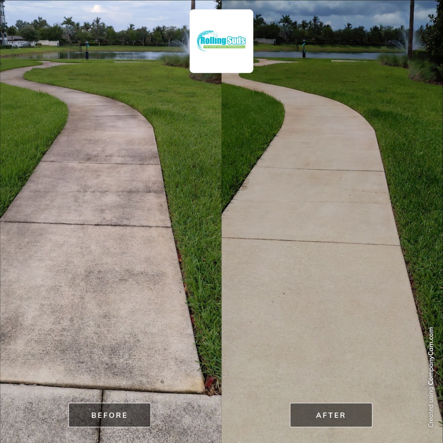 Apartment Flat Work by Rolling Suds Power Washing of Naples - Fort Myers