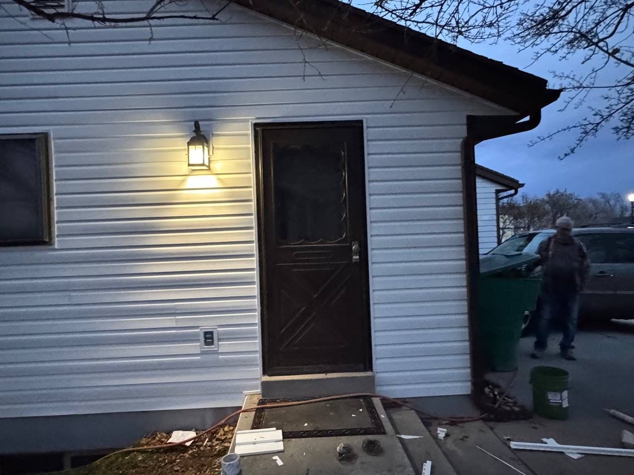 West Jordan | Targeted Vinyl Wall Replacement | Crisp White by Ideal Siding Utah