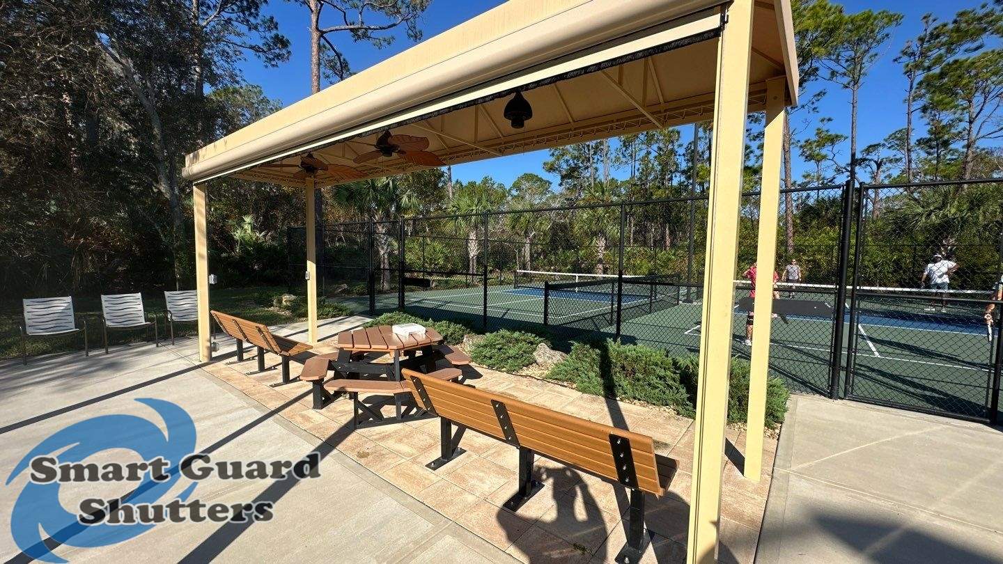 Retractable Sun & Bug Screen  by Smart Guard Shutters