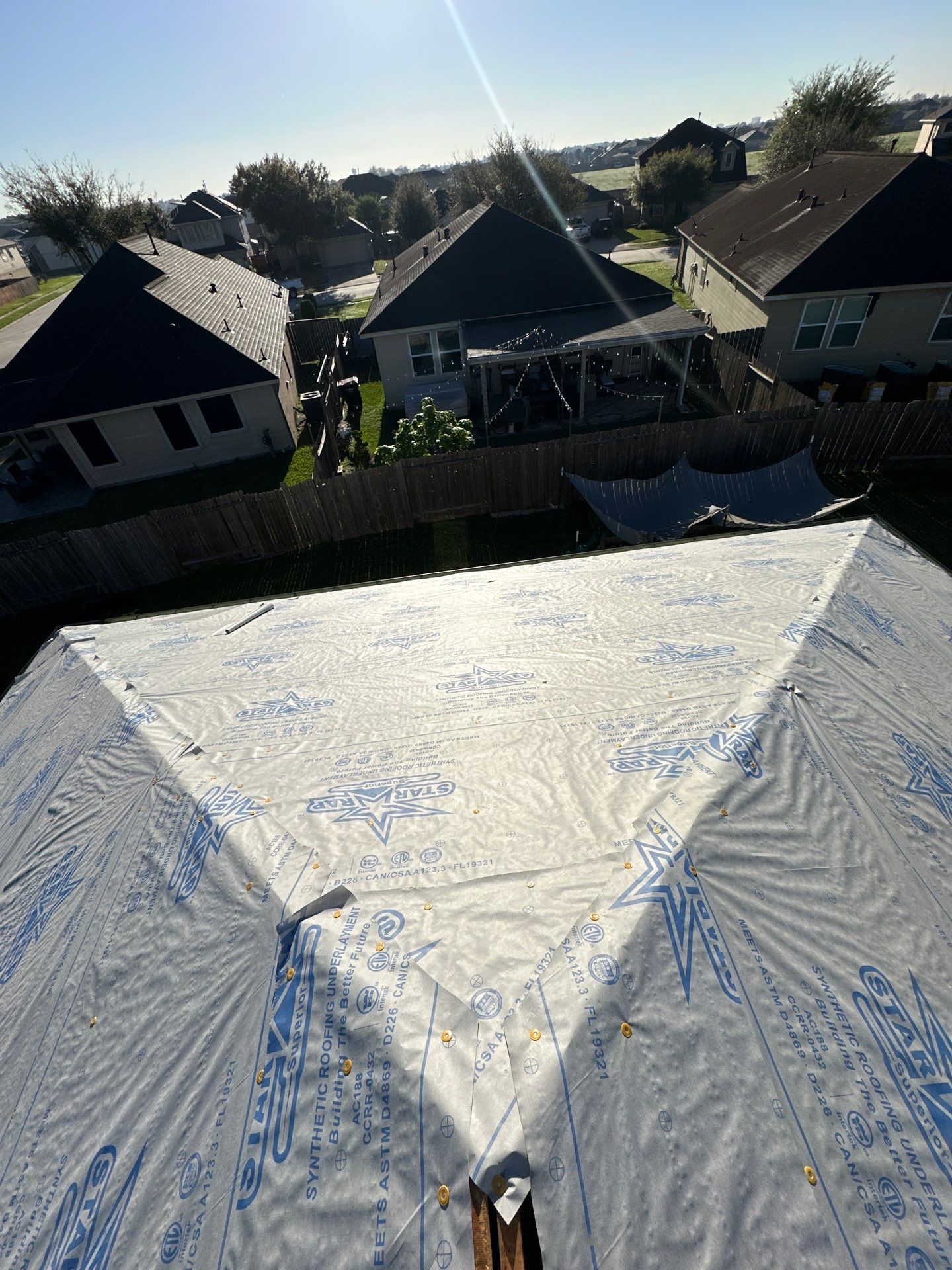 Project in Houston by Motion Roofing