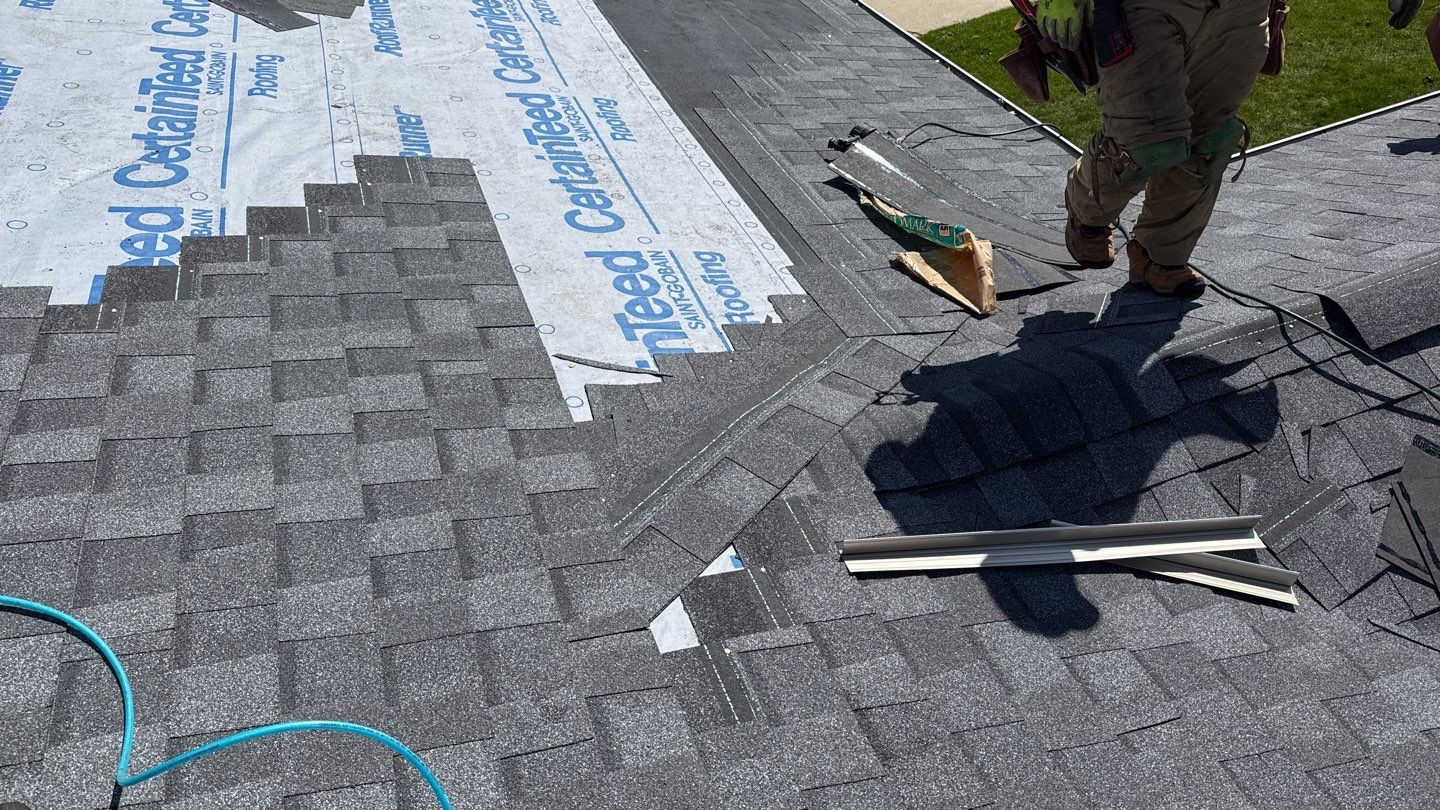 Roof Replacement using CertainTeed Landmark Pewter by 180 Contractors