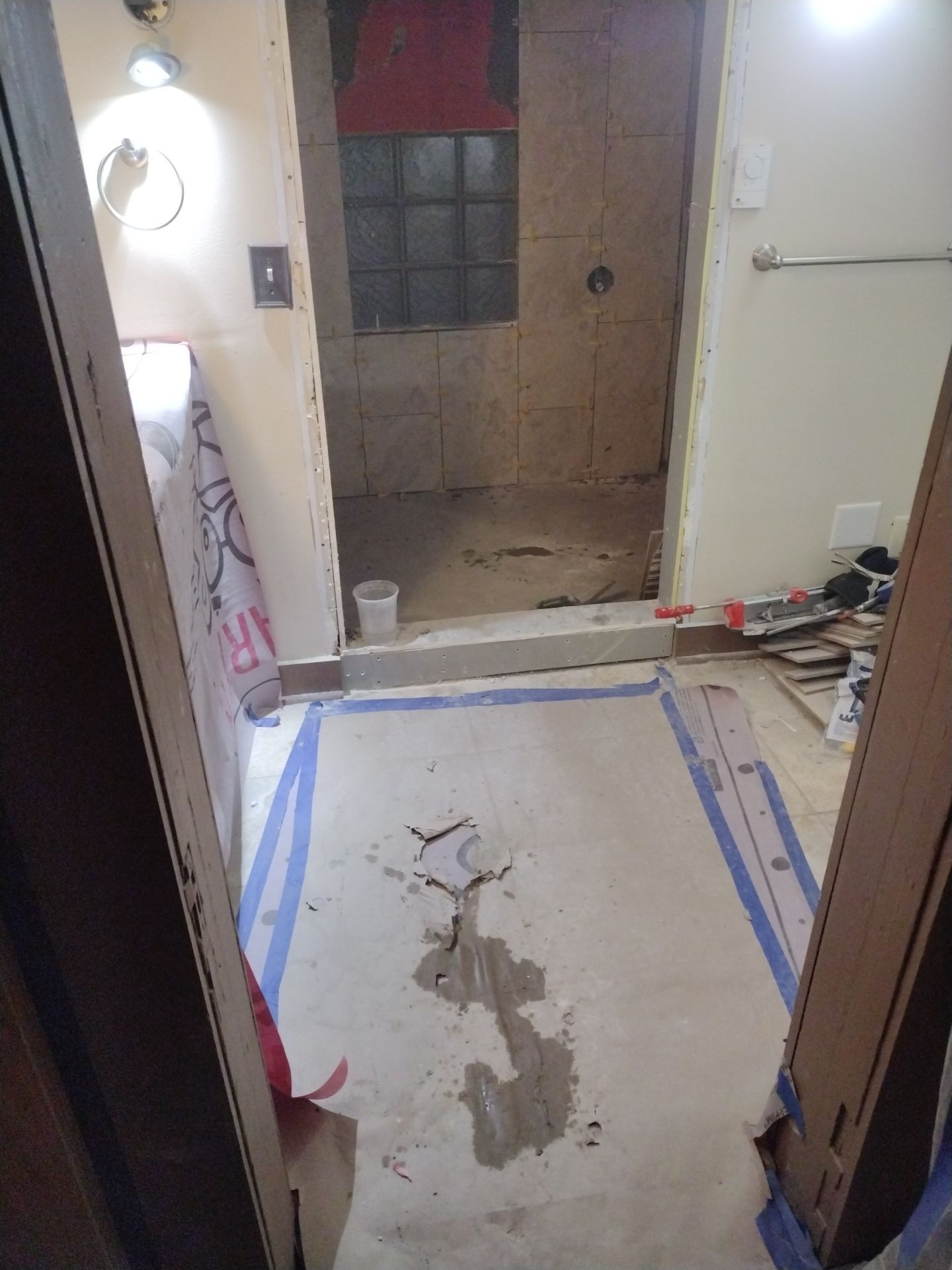 Shower Remodel & Ceiling Restoration – Correcting Water Damage and Rebuilding Right by Johnny Five Construction 