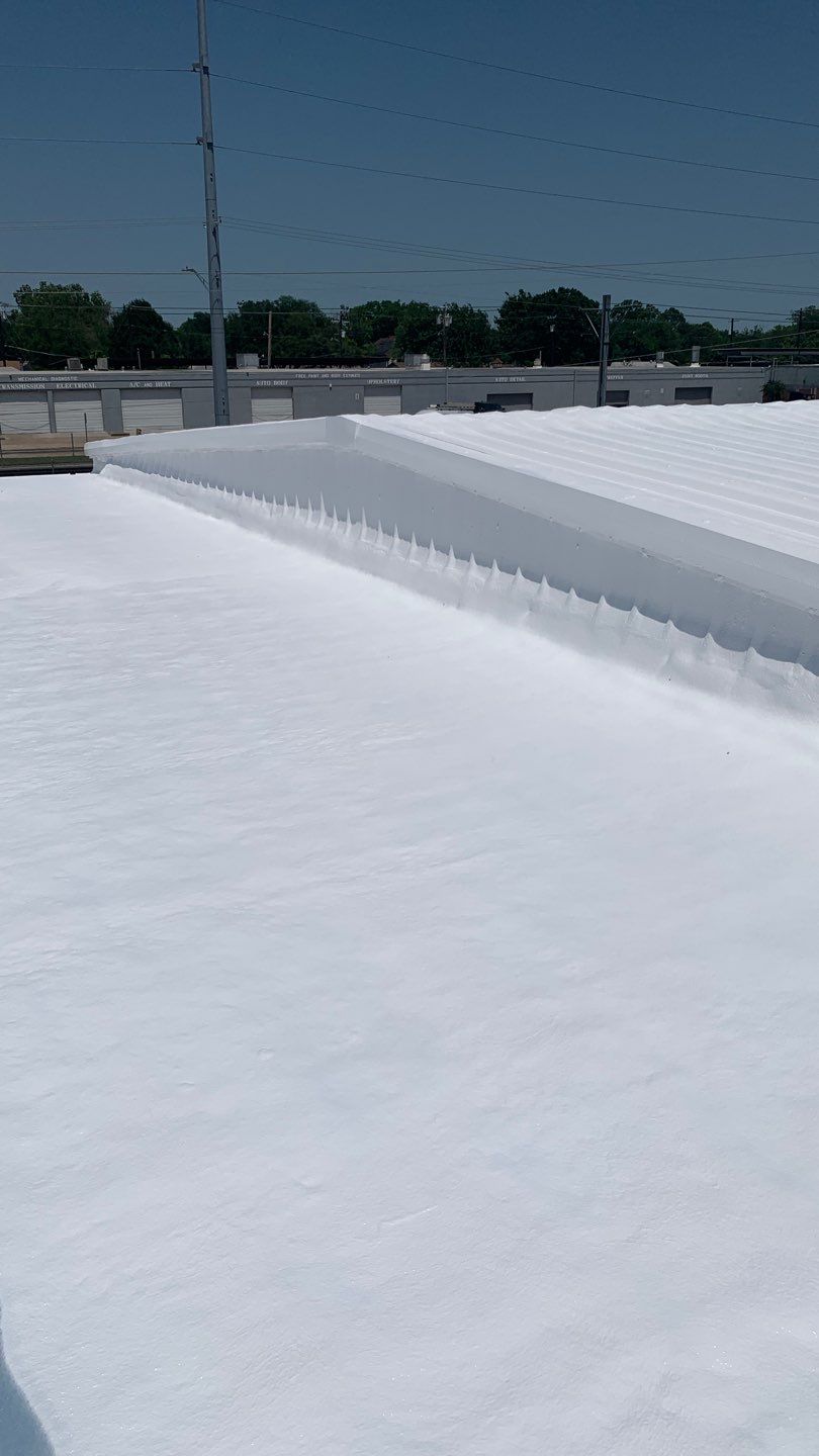 Foam & Metal Roof Restoration – Thermo Sensors (Garland, TX) by All Star Roofing LLC