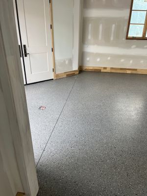Garage Floor Coating using Shale