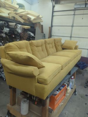 19 70s 8 foot Sofa