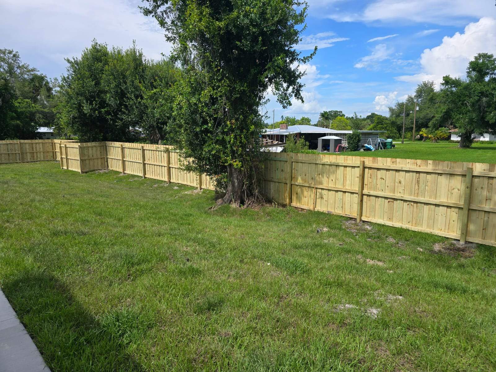 Custom Wood Privacy Fence and Gate Installation in Punta Gorda by True Fence LLC