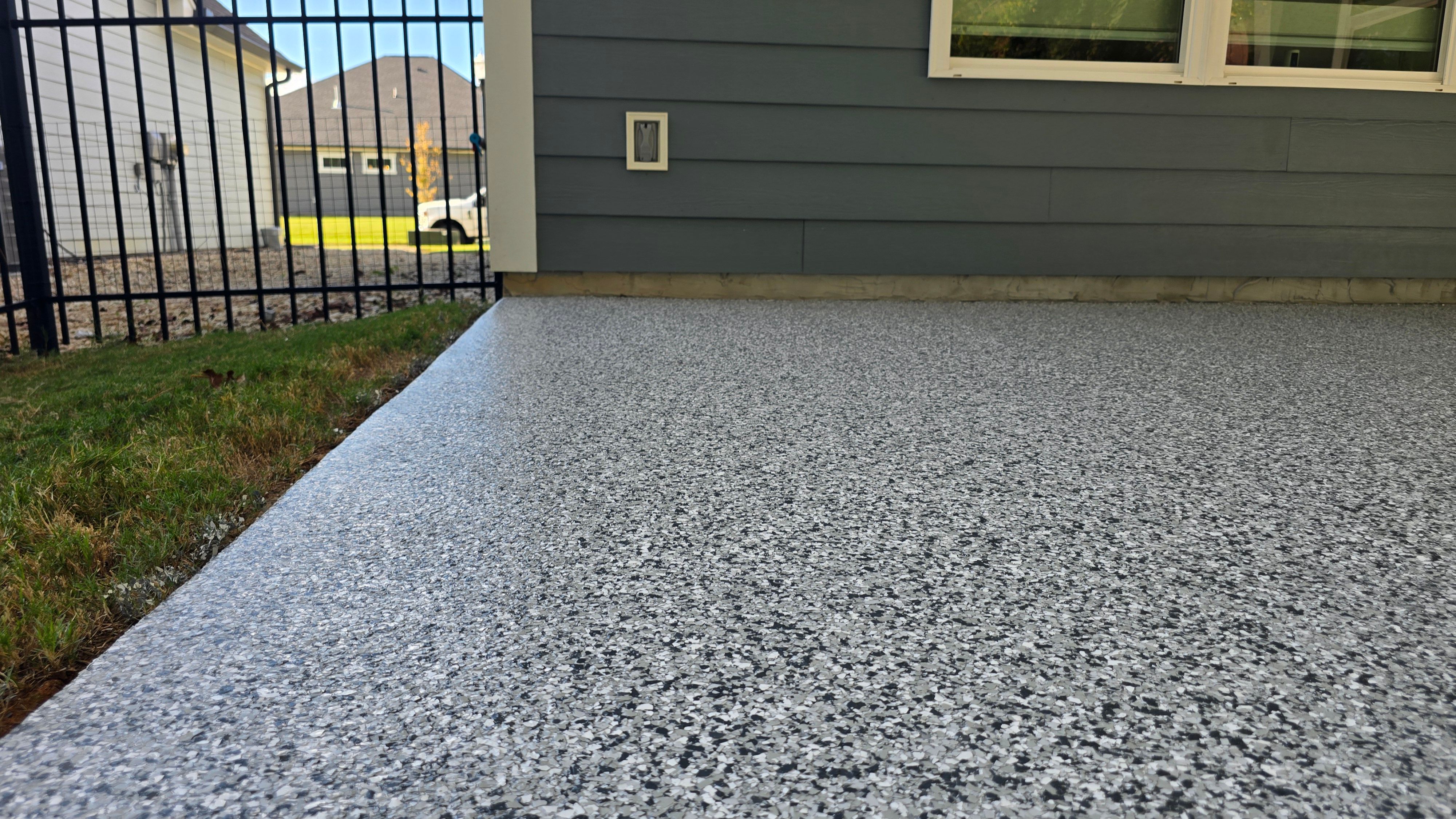Porch, Patio, & Garage Completed Using Gravel by Elite Floor Solutions