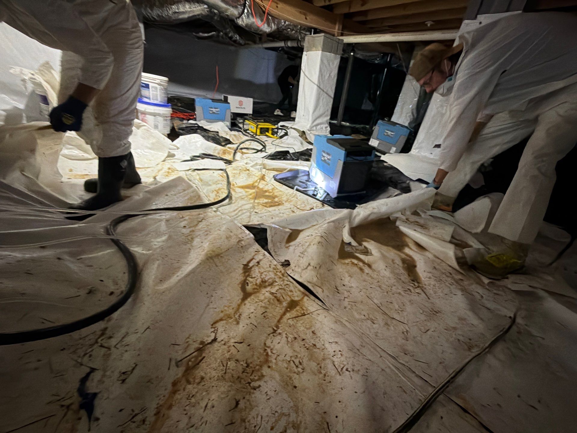 Alpharetta Crawlspace Water Damage Restoration with Vapor Barrier Installation by Restoration Damage Pros of Atlanta