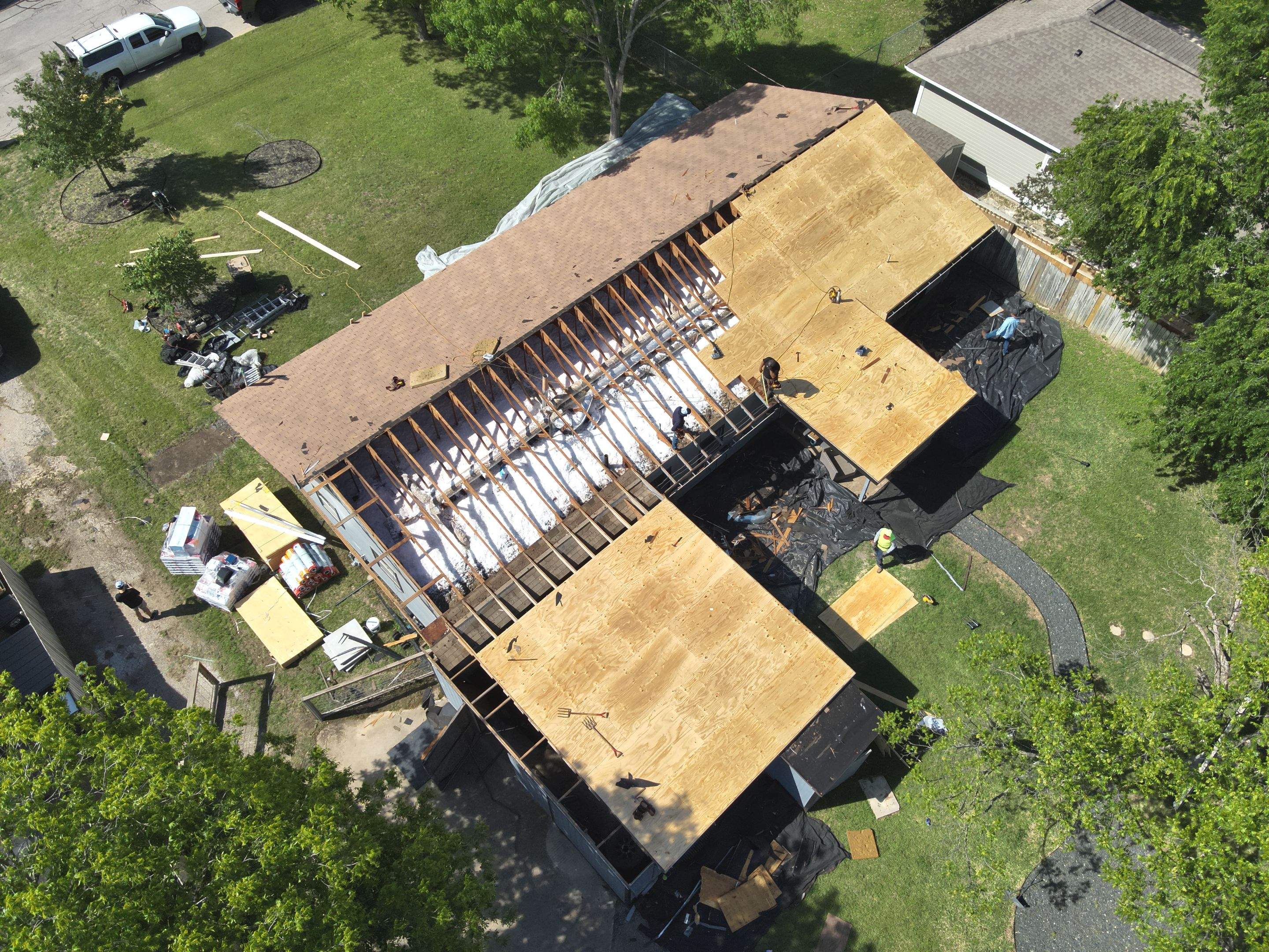 Residential Roof Replacement using GAF - HDZ - Charcoal by Action Exteriors Austin