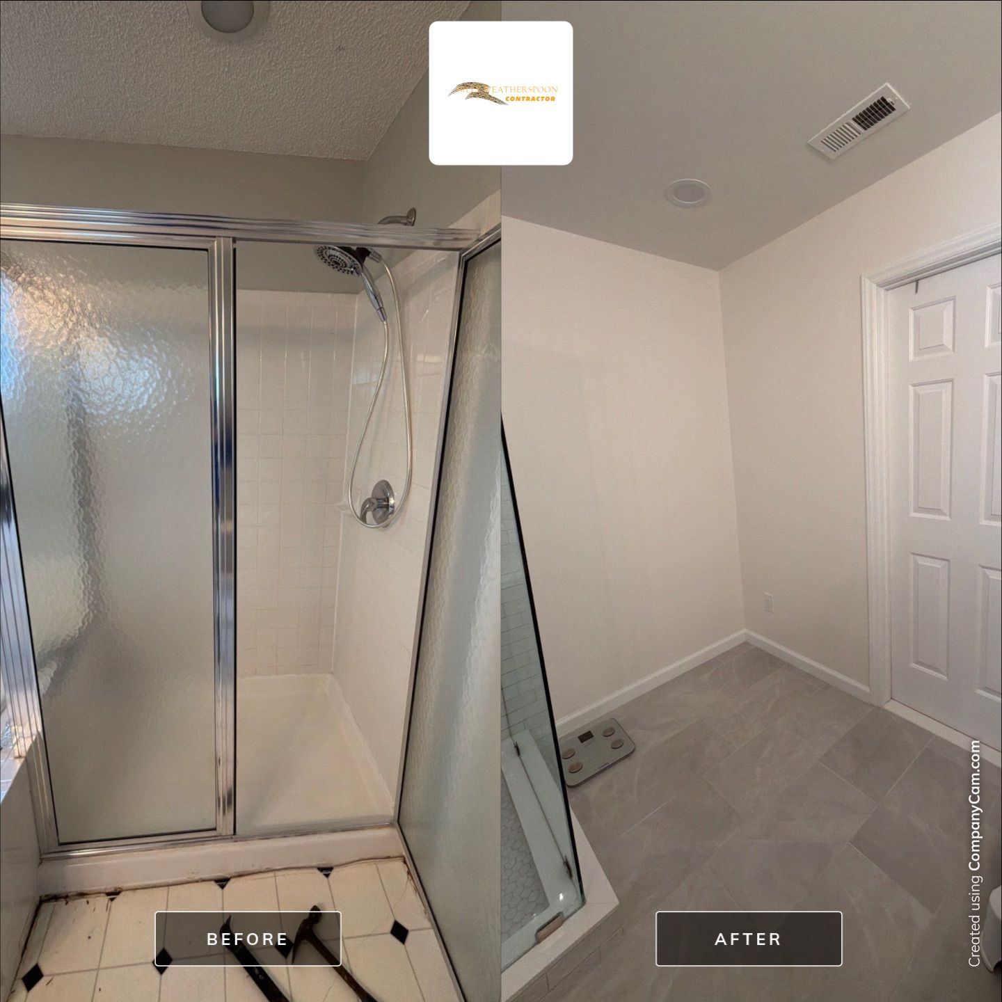 Bathroom remodel by Billy Weatherspoon Contractor