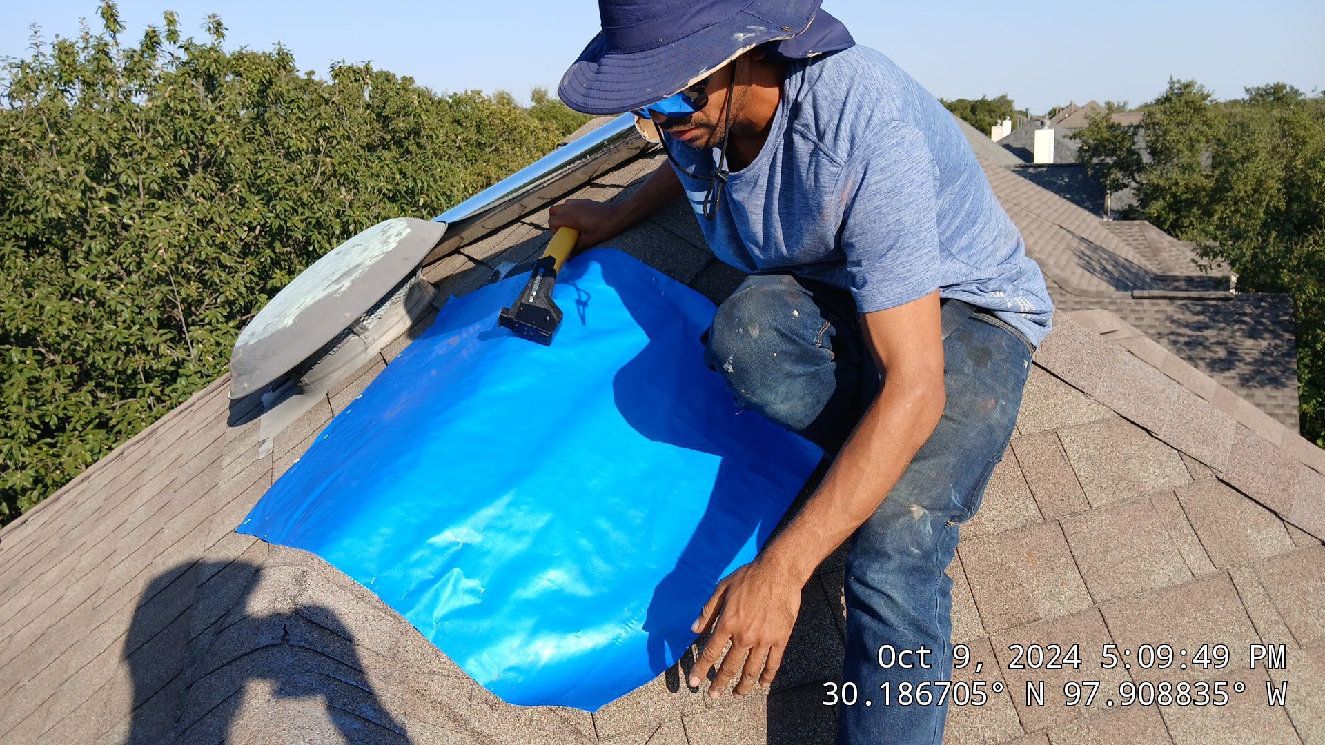Asphalt Shingle Roof Replacement and Storm Damage Restoration in Austin by Caliber Restoration LLC