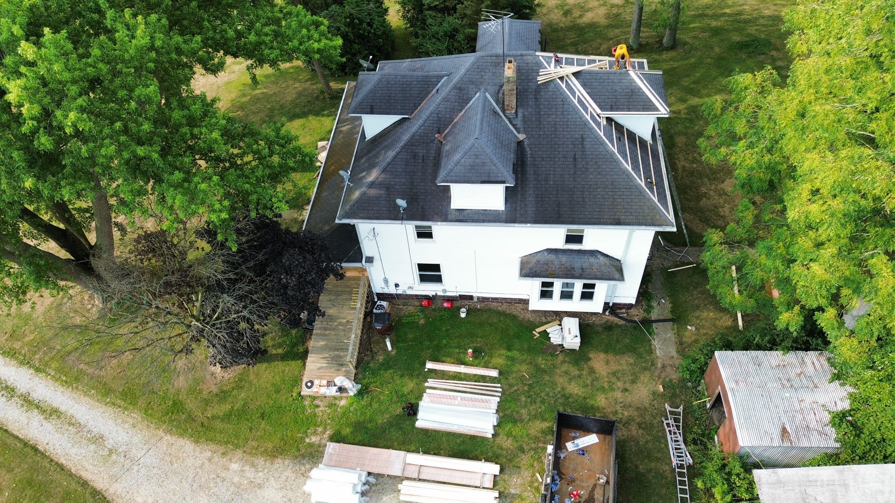 Residential Roofing Installation using Performance Panel Metal - Copper Metallic by RoofX 