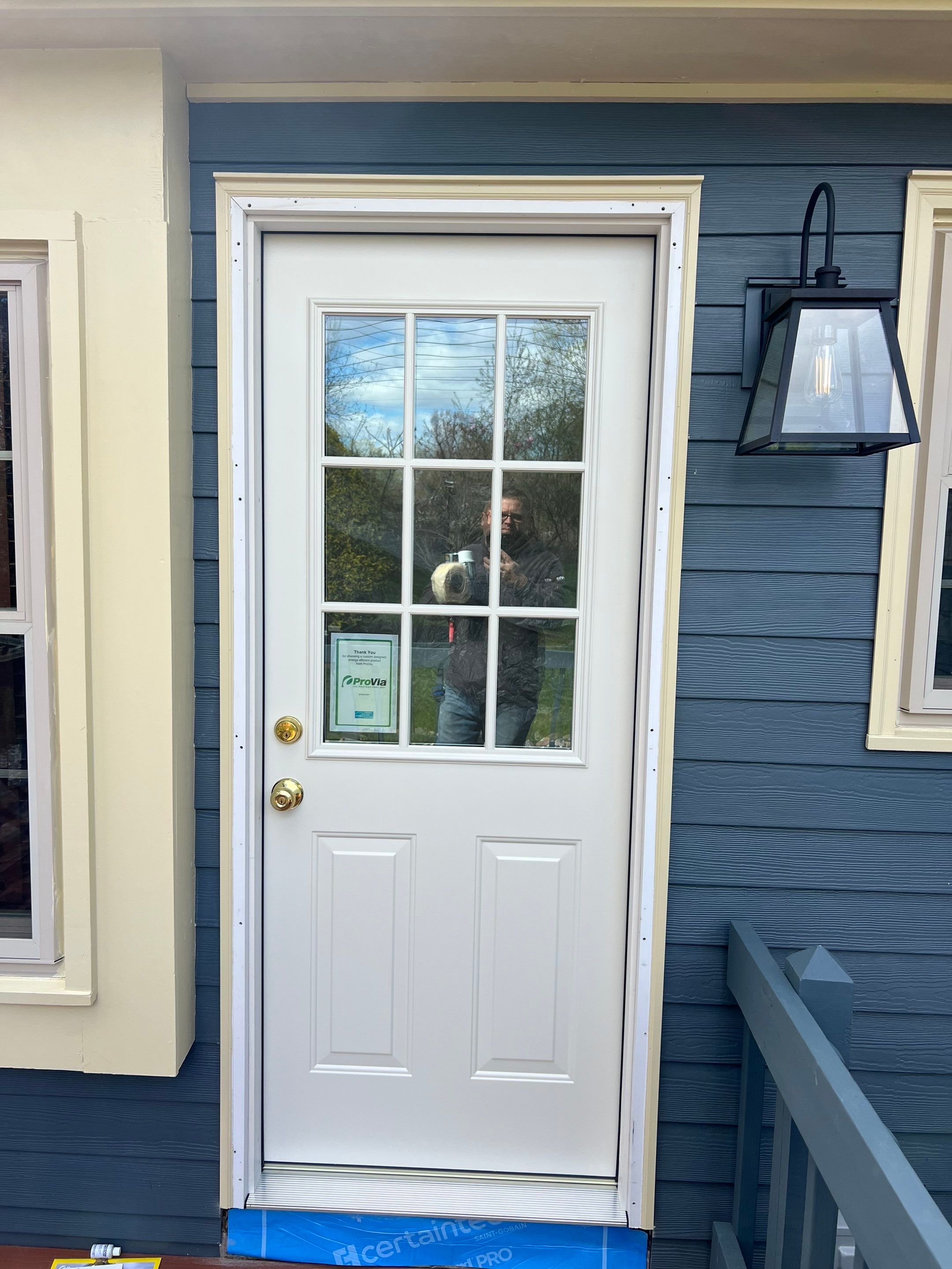 Entry Door Replacement & Exterior Upgrade by DiGiorgi Roofing and Siding Inc