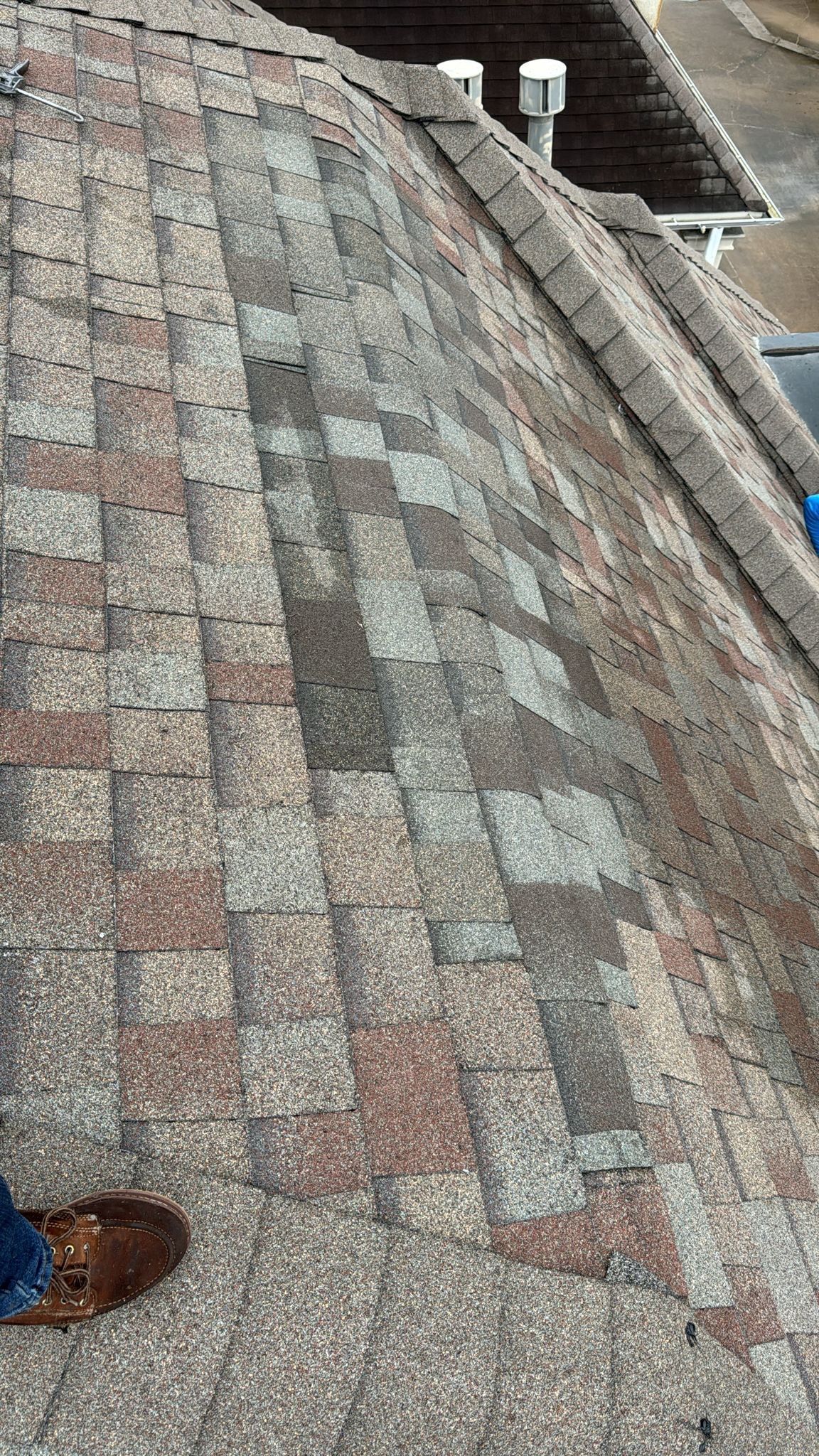 Hail Damage using Owen's Corning Duration (Lifetime) Shingles by Roof Repair Company