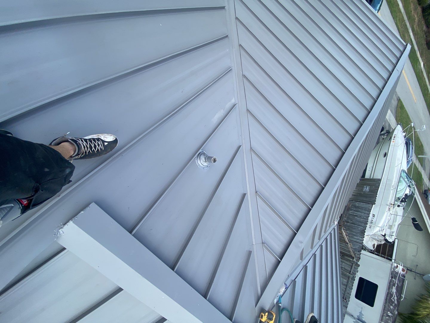 Dove Gray Standing Seam Metal Roof Replacement – Pembroke Pines, FL by ASP SuperHome