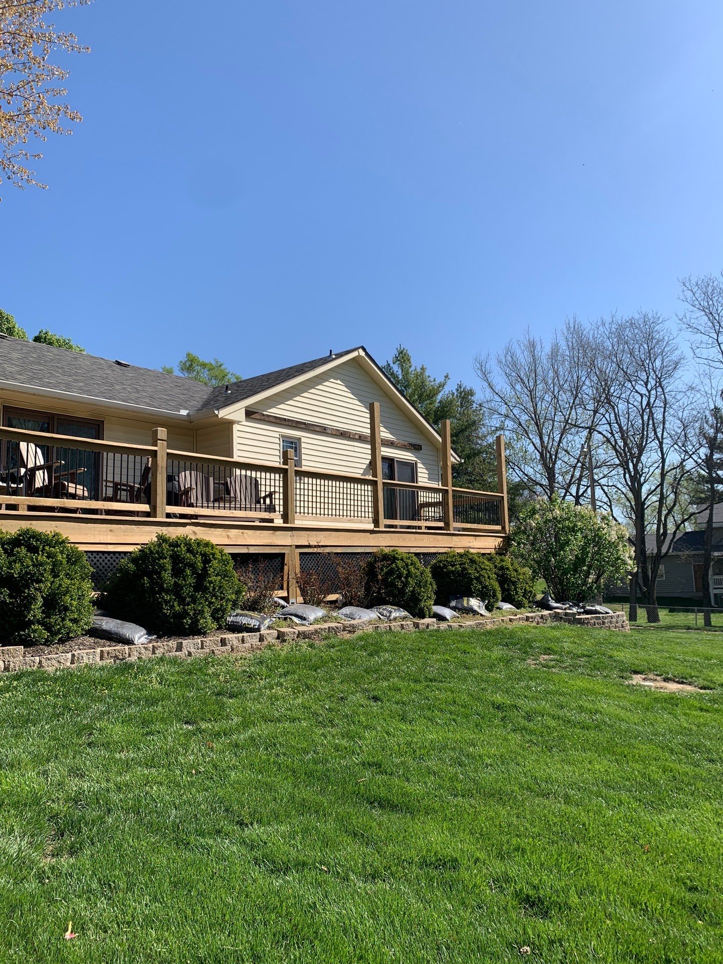 New Craneboard Siding on this Platte City, Mo home  by EEC  Windows, Siding & Roofing 