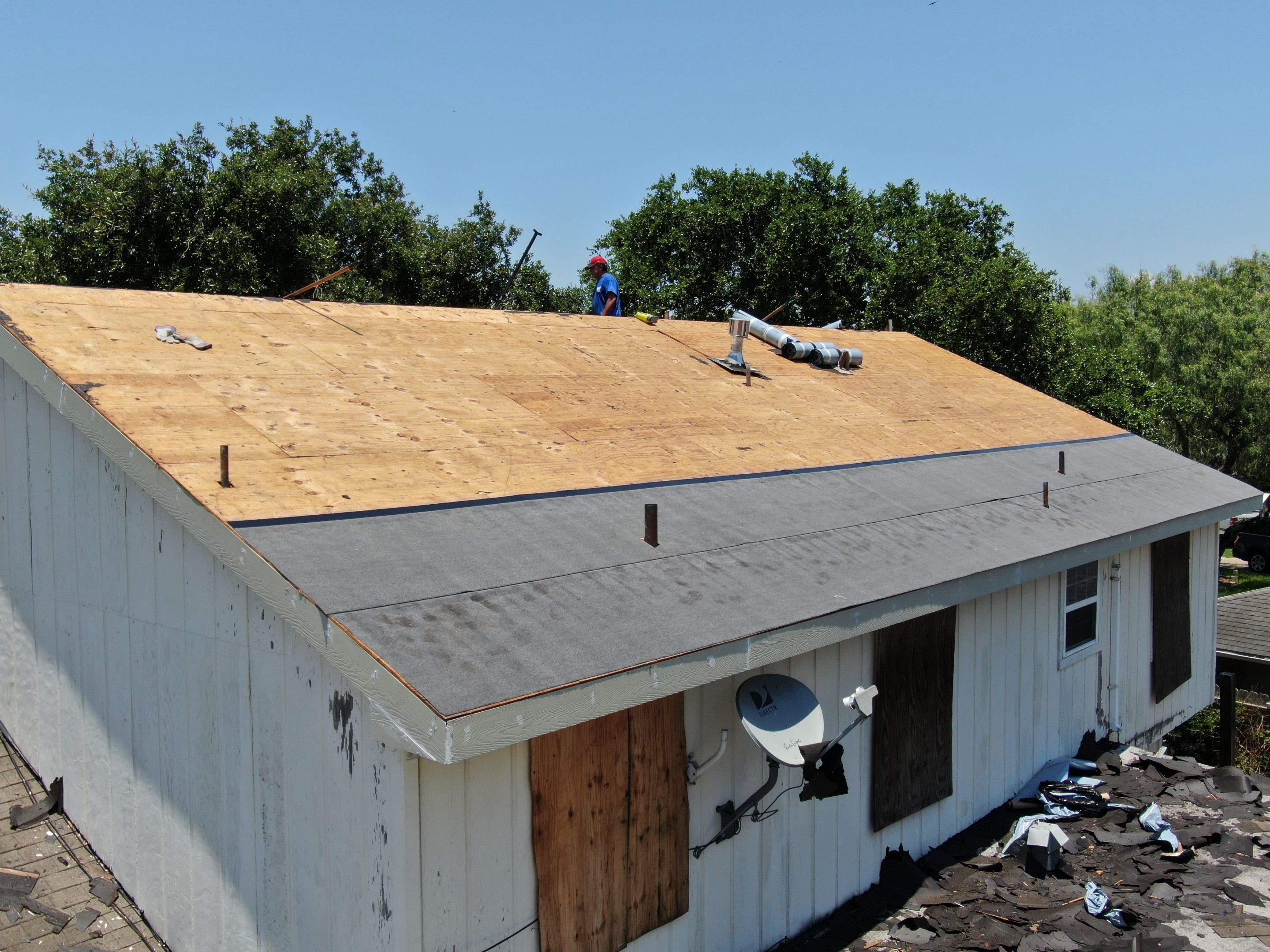 Its to Hot! Insulate this roof by Bayfront Roofing and Construction