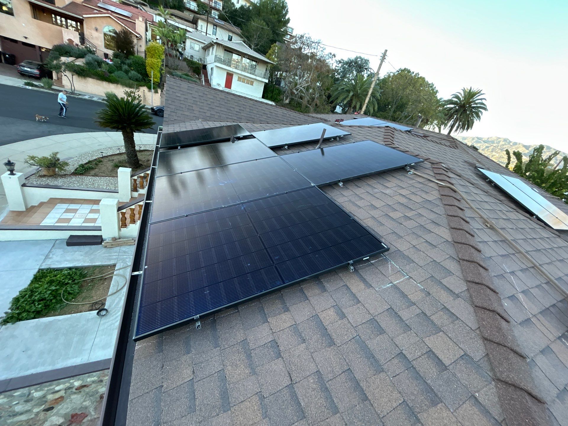 Los Angeles Residential Solar Panel Installation with Enphase Microinverters by AWS Solar