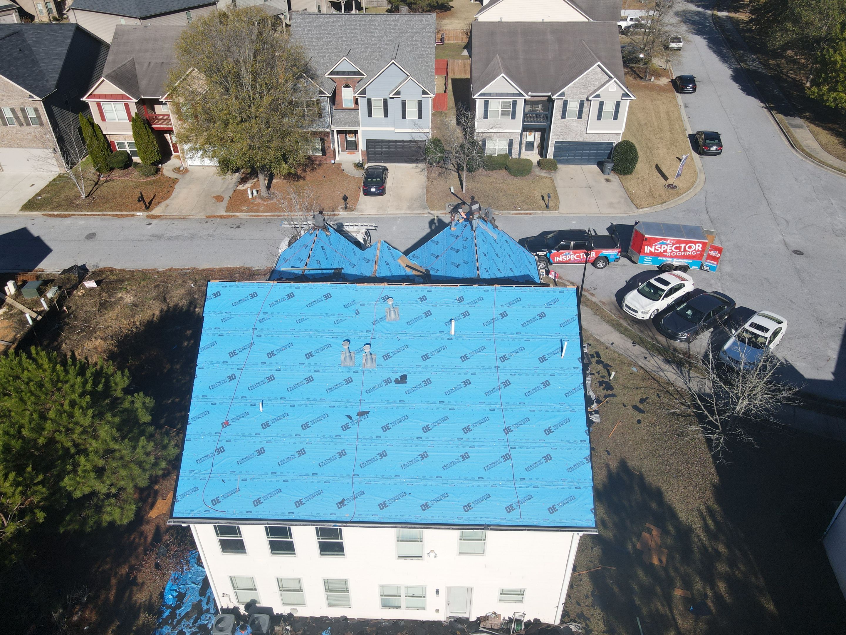 Residential Roofing Installation using Owens Corning by Inspector Roofing and Restoration