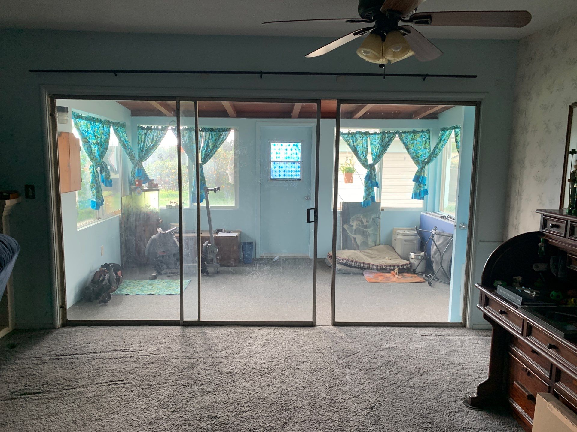 Sliding Patio Door using Vinyl retrofit by American Window Company