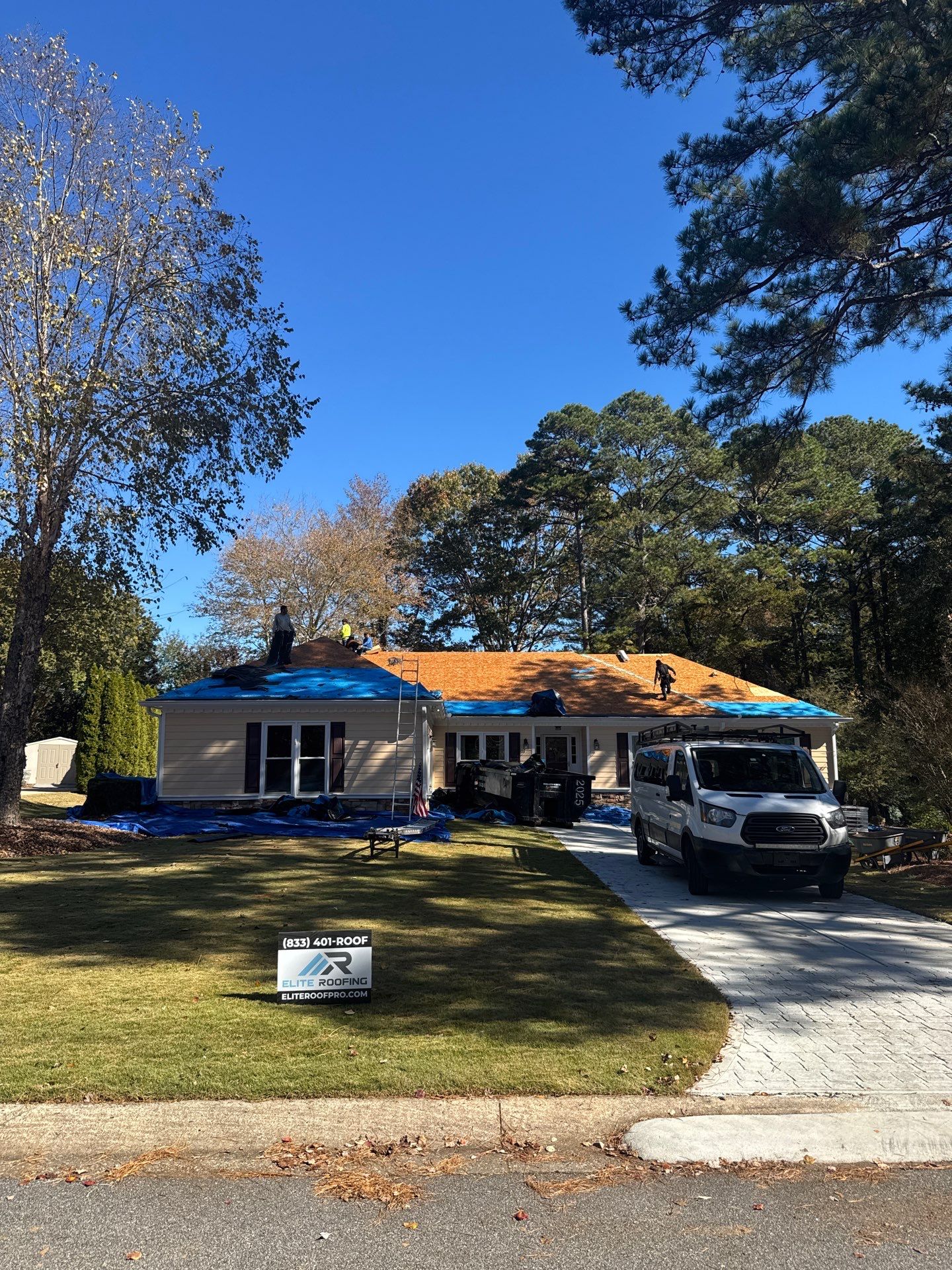 Residential Roof Replacement using GAF NATURAL SHADOW - CHARCOAL by Elite Roofing LLC