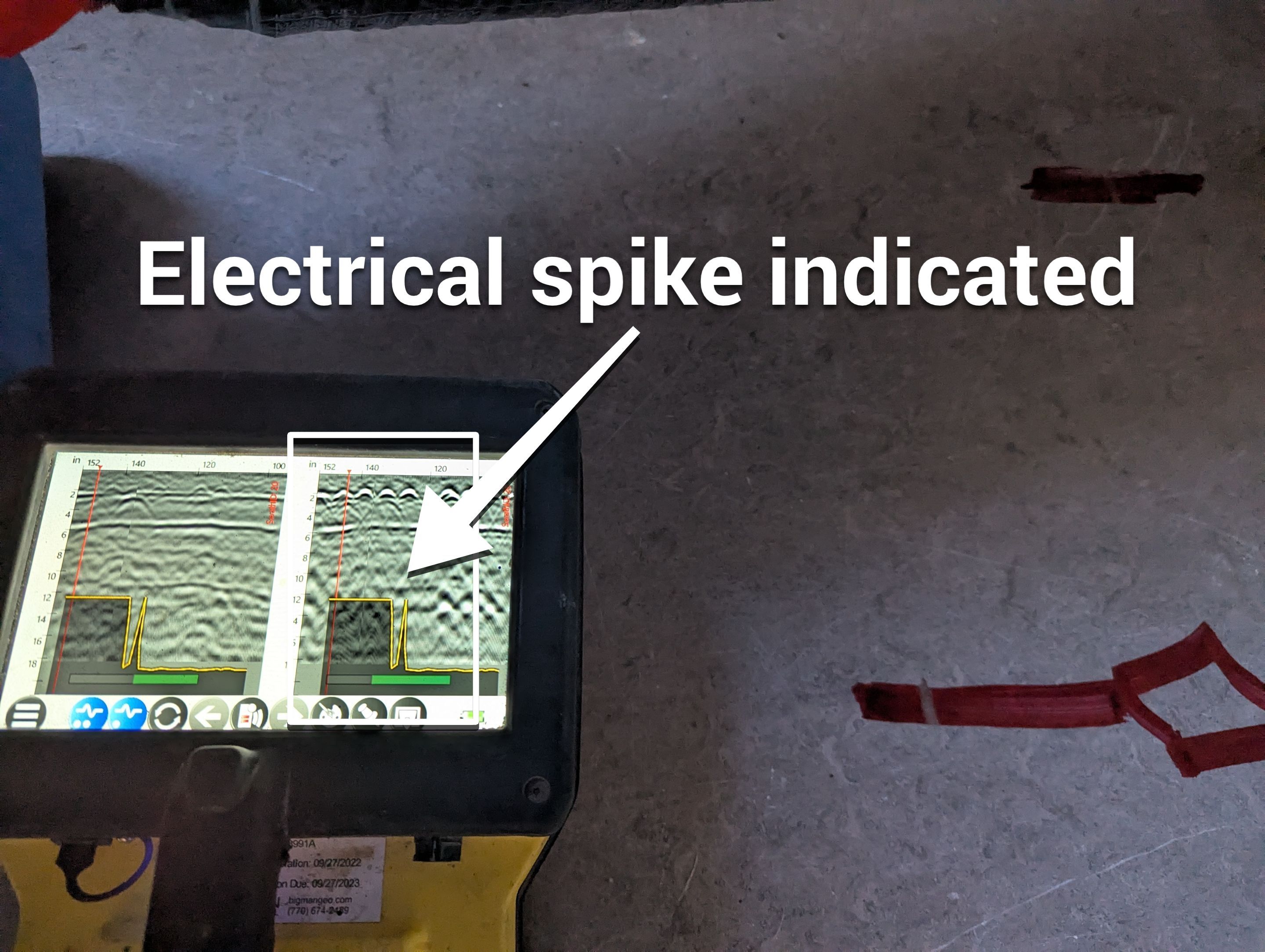 Concrete Scanning using Concrete GPR Scanner by Alsip Locating Service, LLC