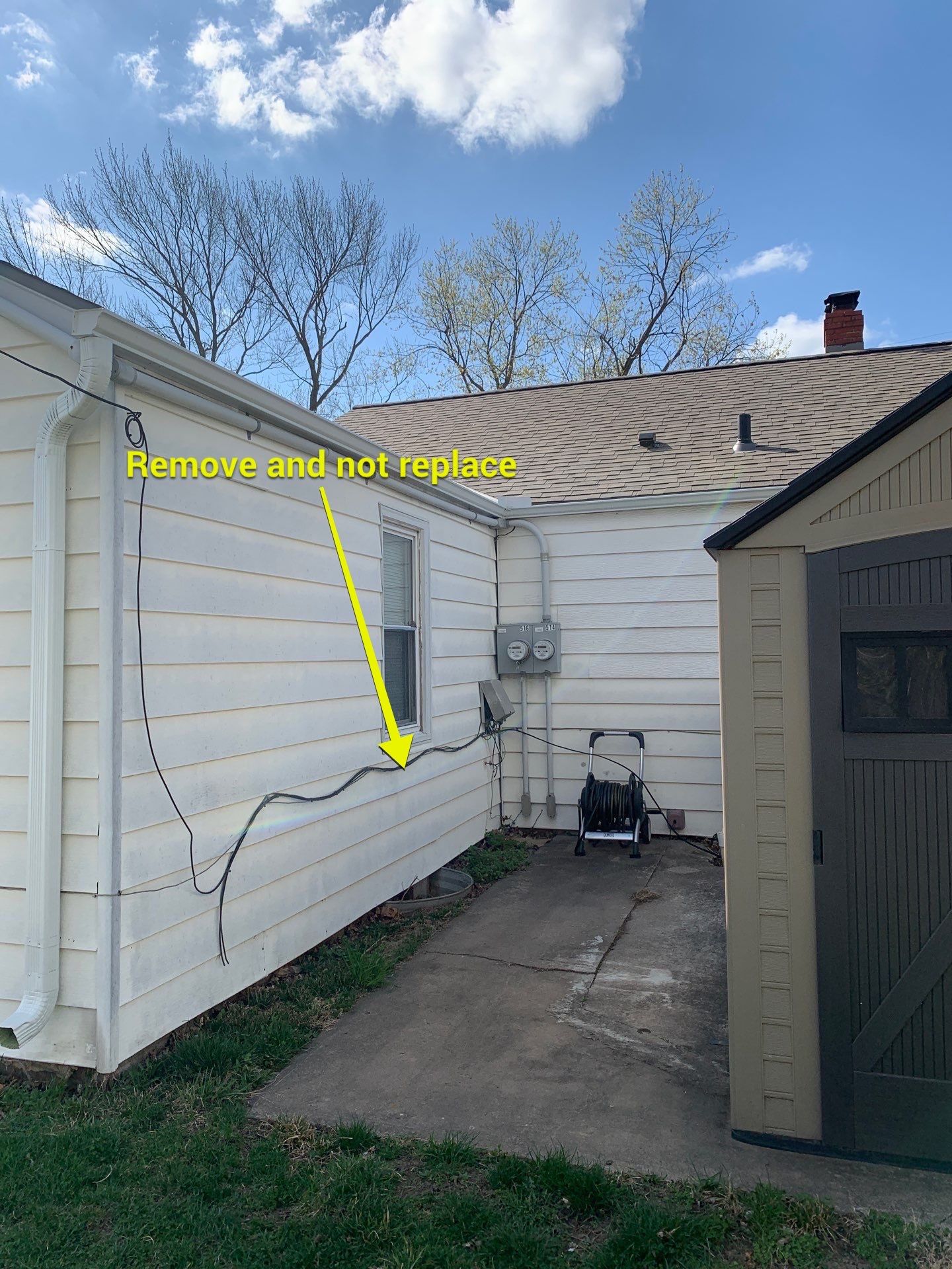 New Cypress Siding going on this North Kansas City Home  by EEC  Windows, Siding & Roofing 
