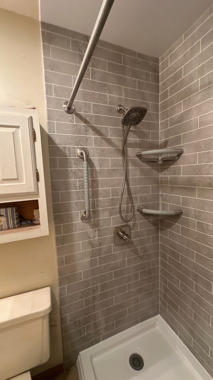 Tub to Walk-in Shower Installation in Woodstock, CT  by Yankee Home Improvement