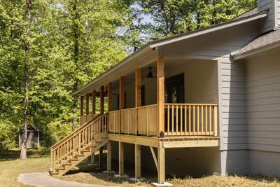 Smyrna, GA Full James Hardie Siding Replacement and Wood Front Porch Rebuild