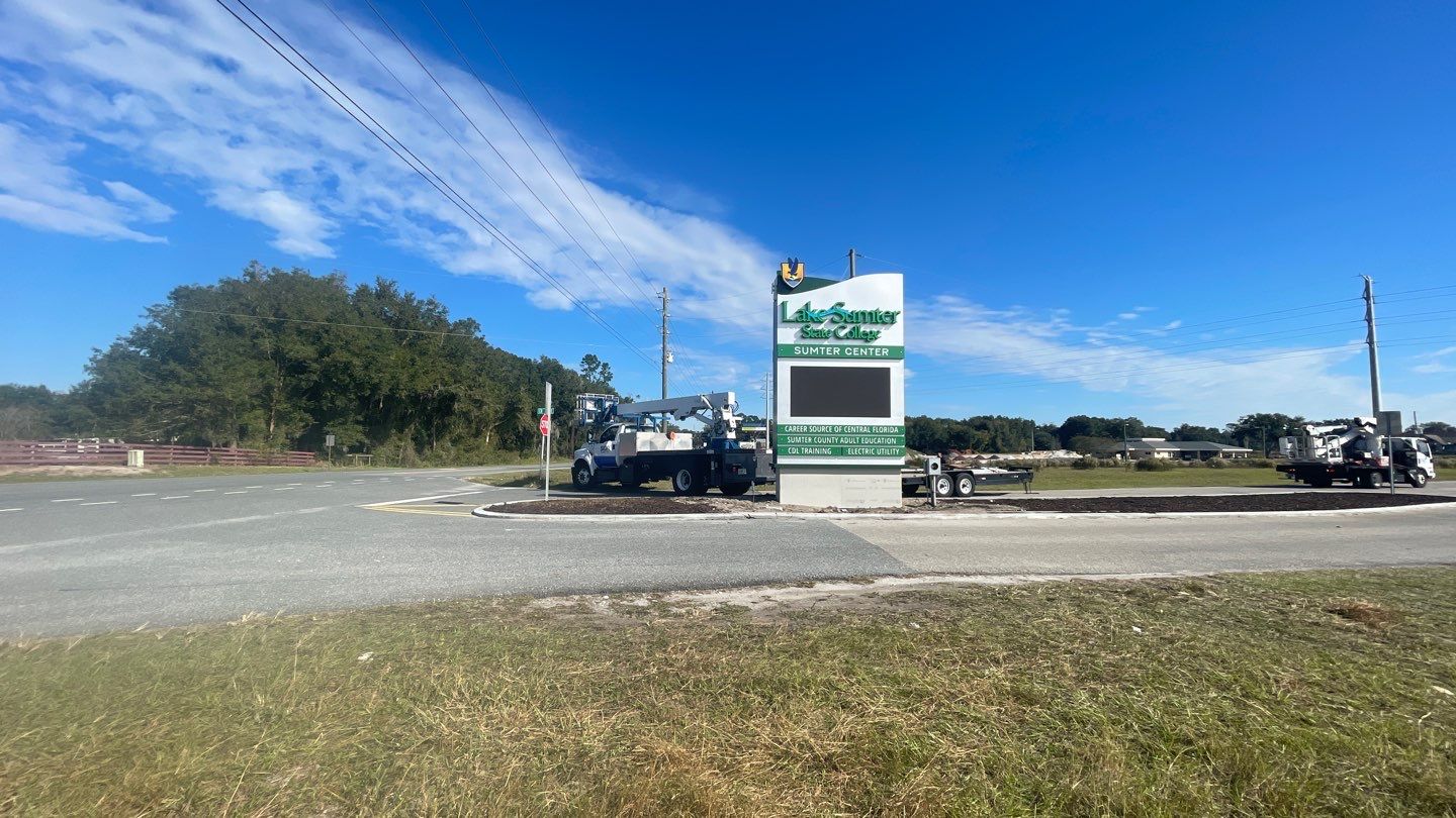 Monument Sign for Lake Sumter State College by SignCrafters
