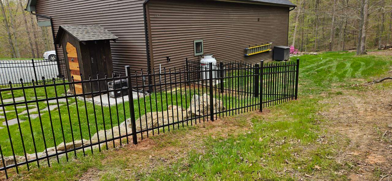 Black Aluminum 3 Rail by Kingdom Fence & Supply