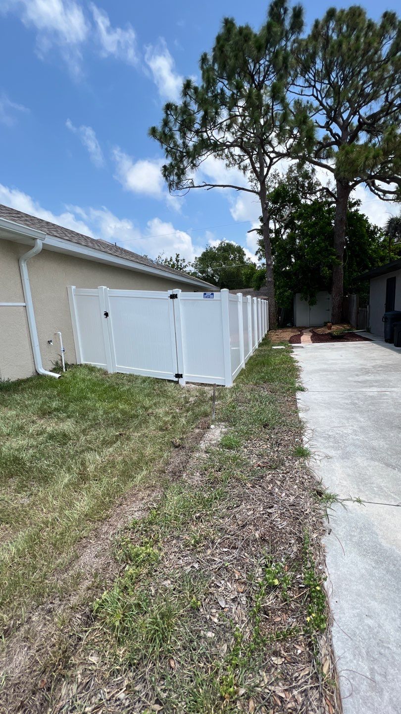 Venice, FL 6ft. Tall White Vinyl Privacy Fence by Asap fence and gates, LLC