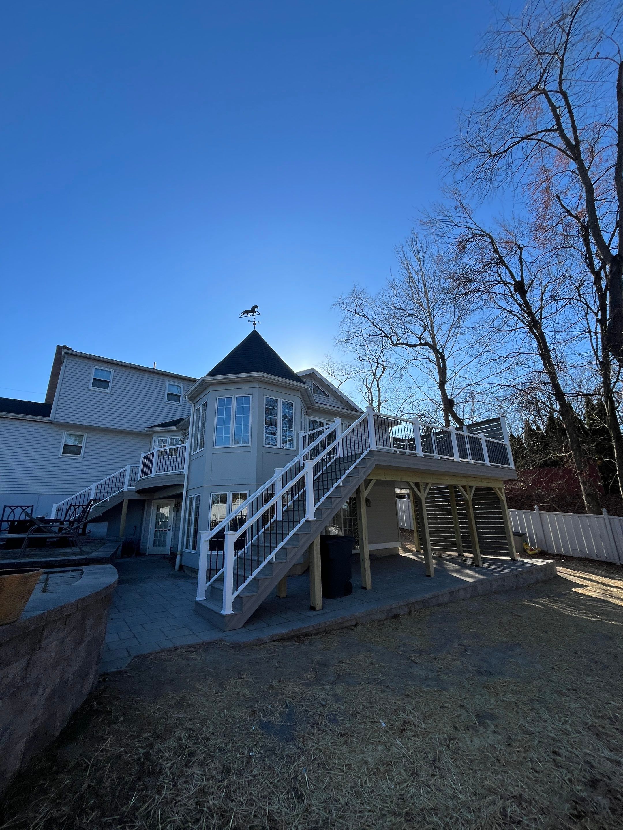 Custom deck using Deckorators by Burke Home Services