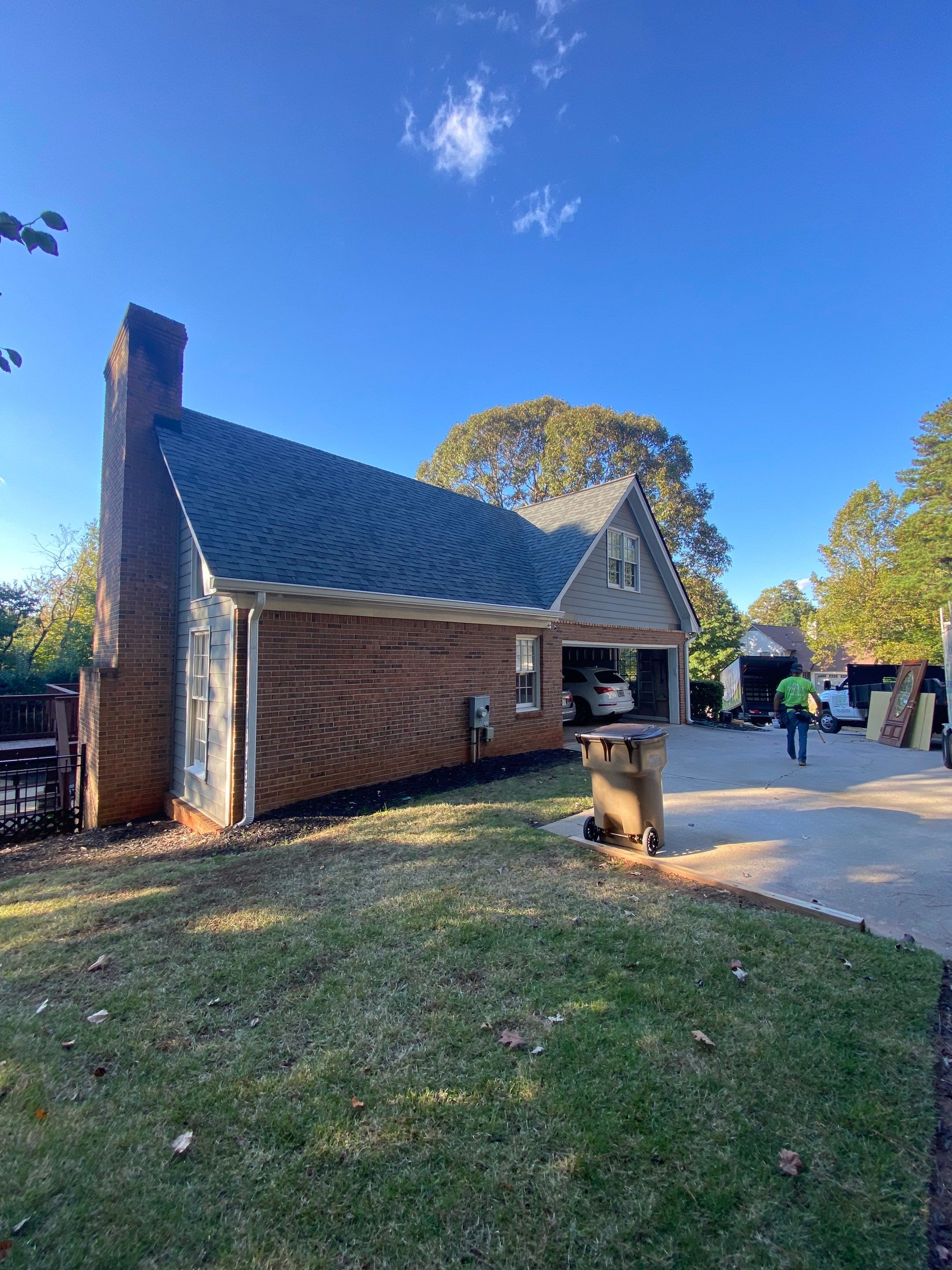 Custom Portico Construction and Siding Replacement in Alpharetta by Swift Home Renovations
