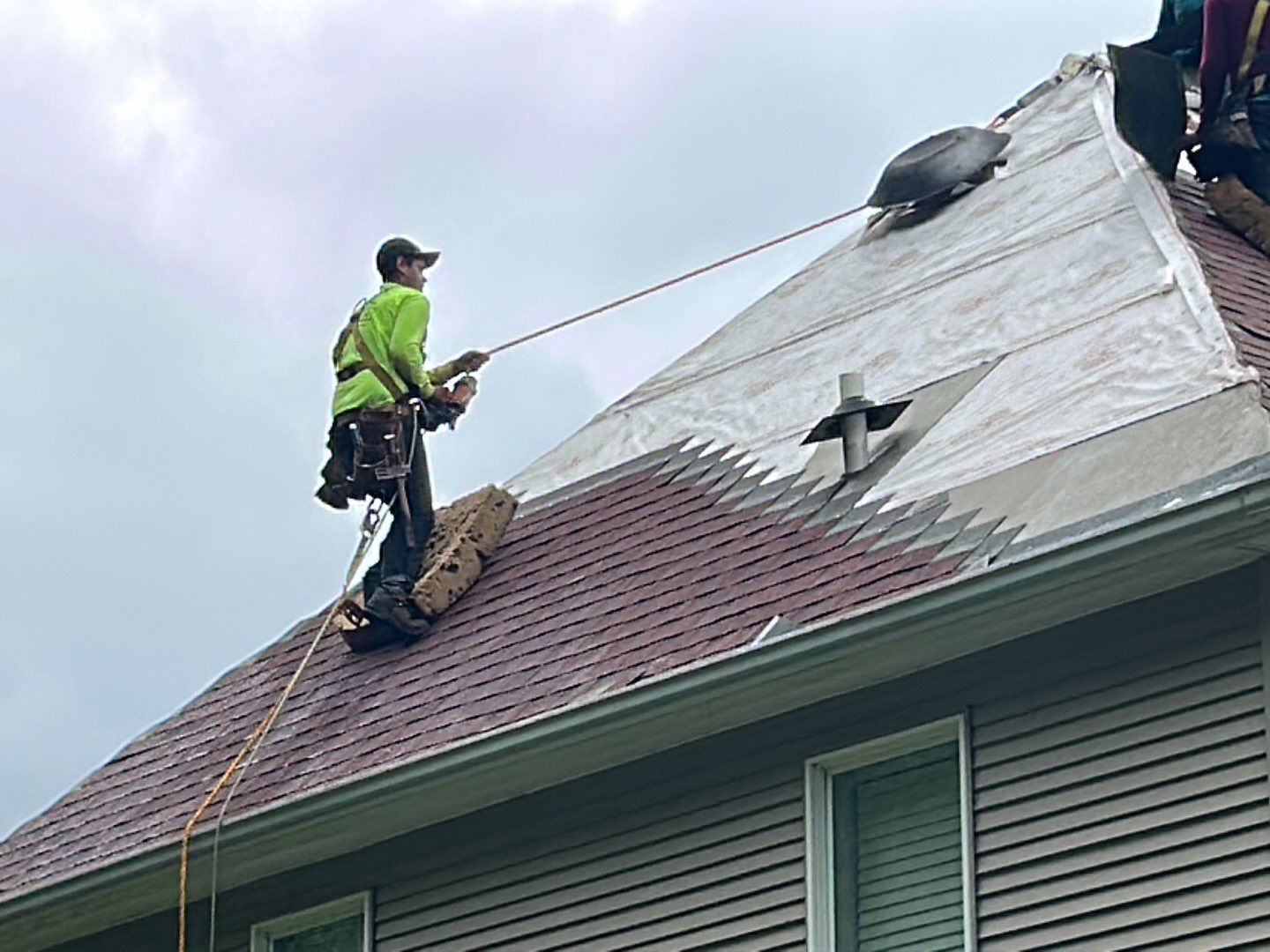 Residential Roofing Installation using Performance Shingles by Mr. Roofer