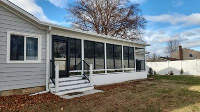Porch remodel with Summer Space Enclosure