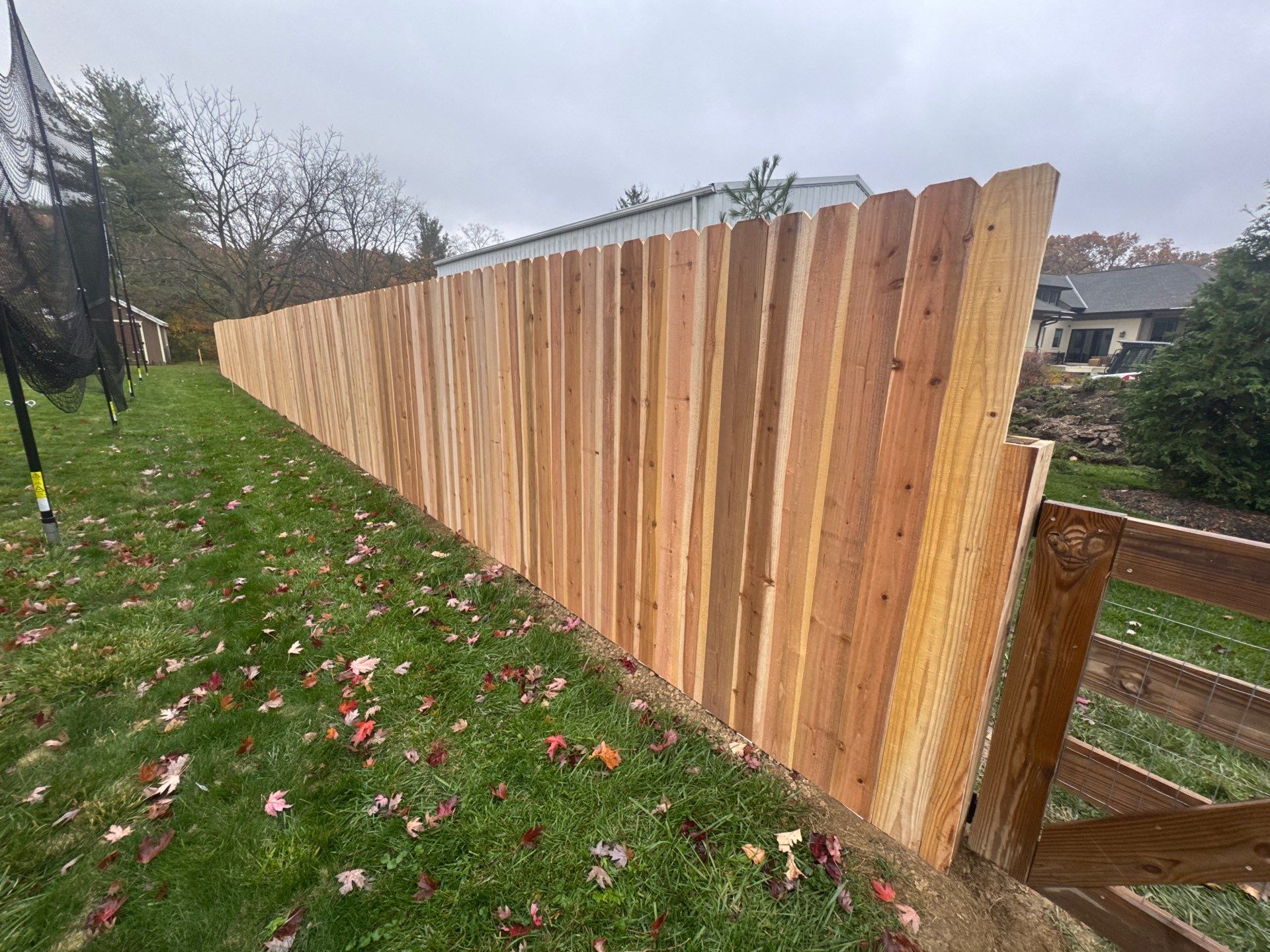 Convert Corral Fence into Privacy Fence by Farmer Home Solutions
