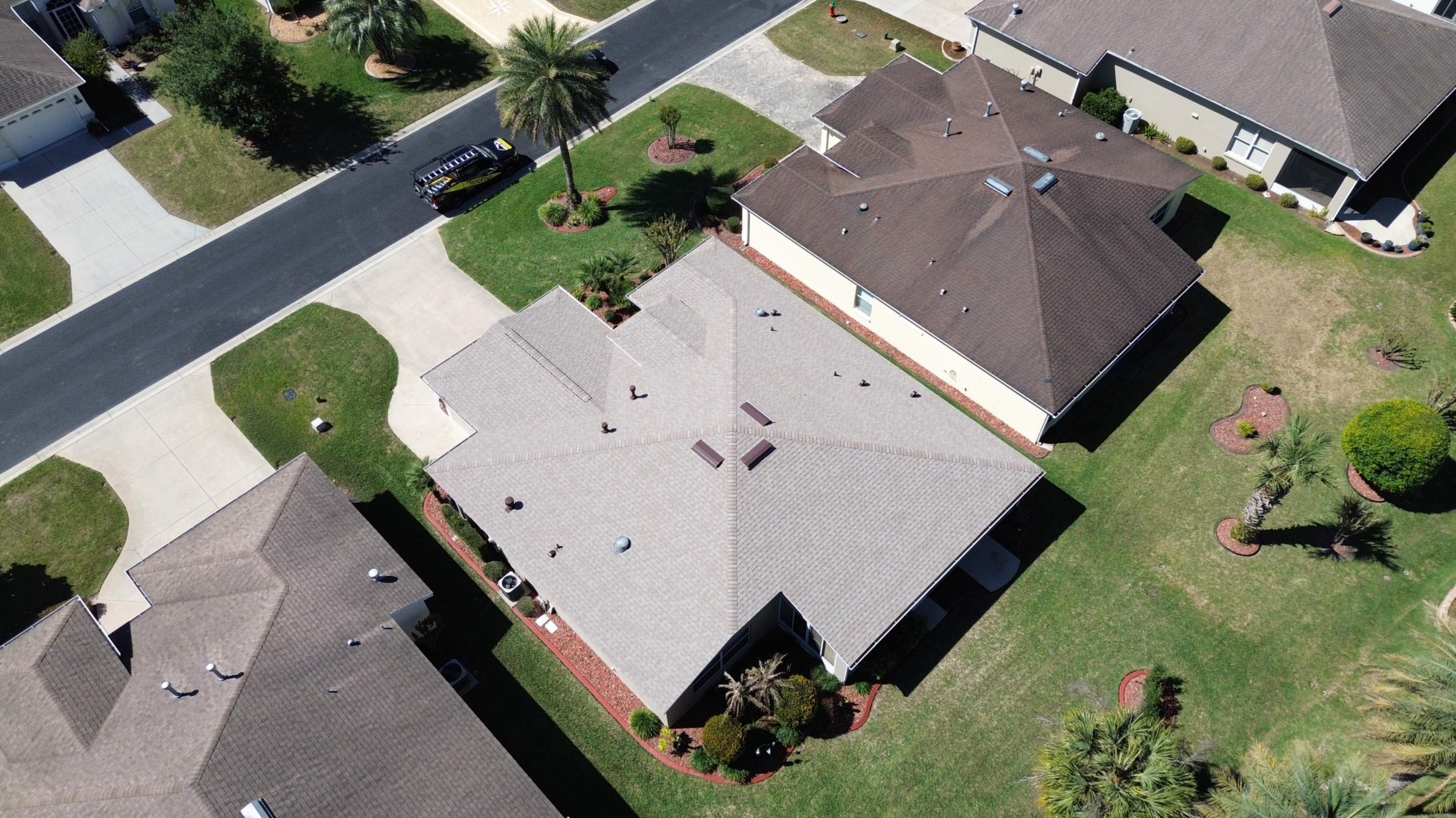 Residential Shingle reroof in Ocala FL by Gold Key Roofing
