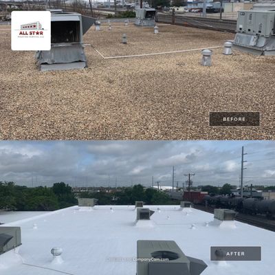 Foam & Metal Roof Restoration – Thermo Sensors (Garland, TX)