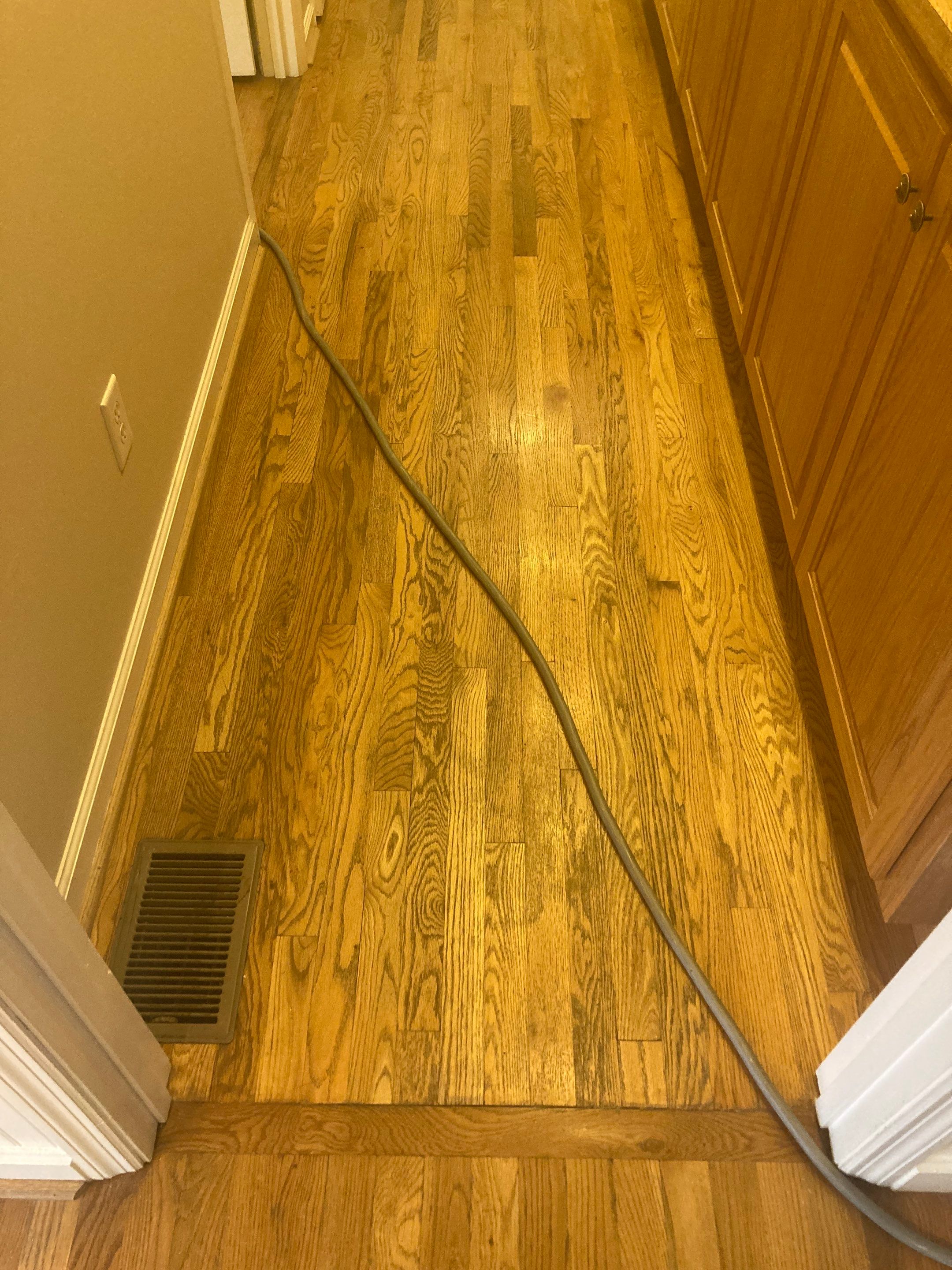 Red and White oak refinish with Duraseal Special Walnut Stain by Footprints Floors of Nashville