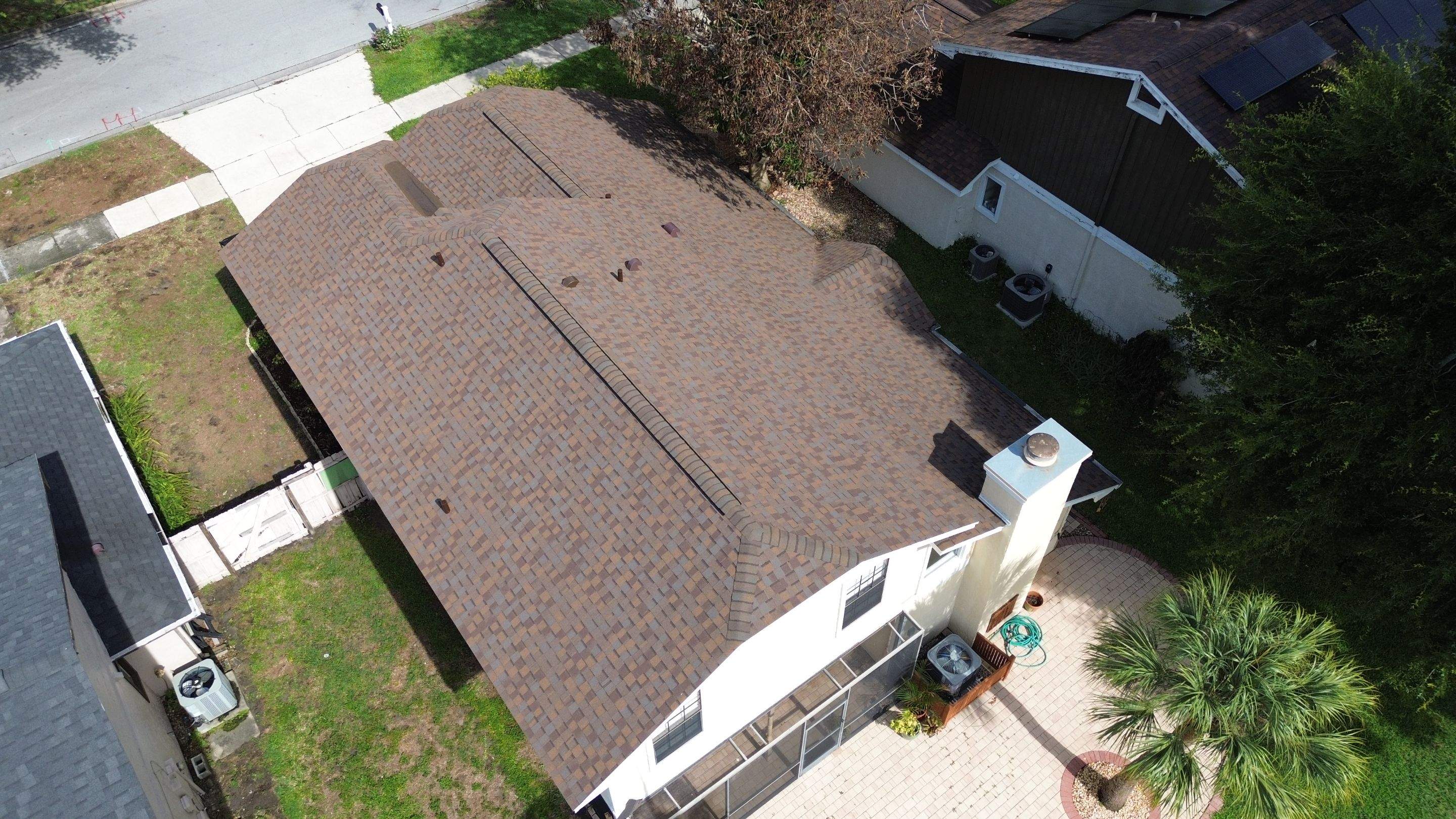 Residential shingle roof in Orlando FL by Gold Key Roofing