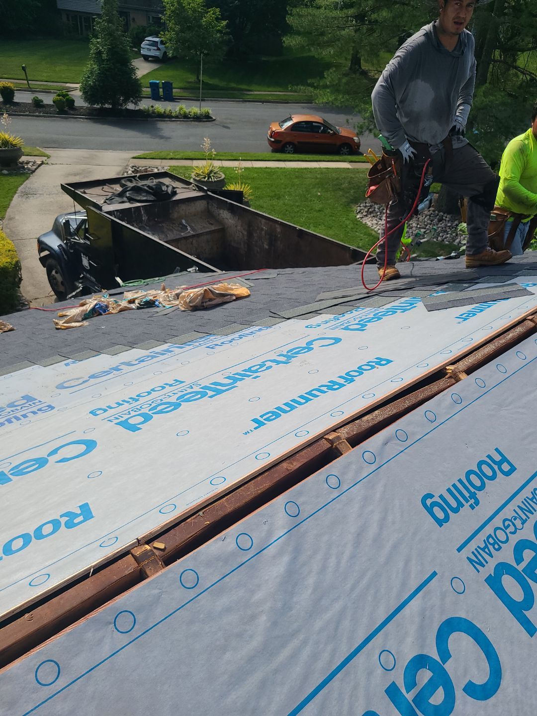 Vienna: Roof Replacement with CertainTeed Landmark Designer Shingles in Moire Black by RM Banning, Inc.