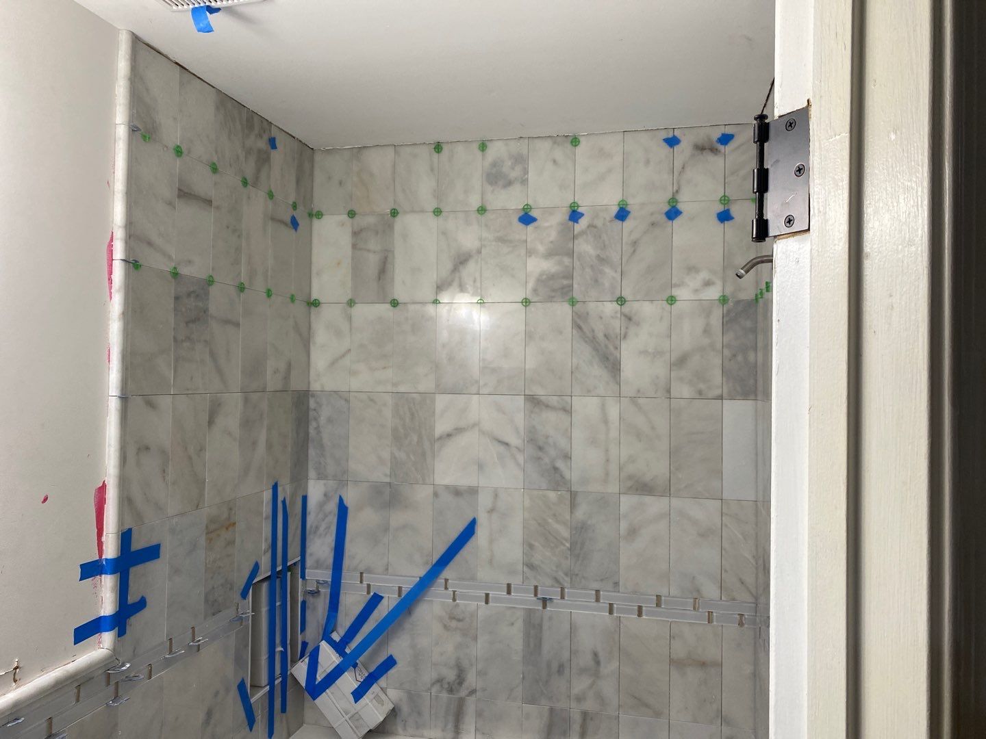 Bathroom Remodel using Two new bathroom design and new floors by Alpha Design Services