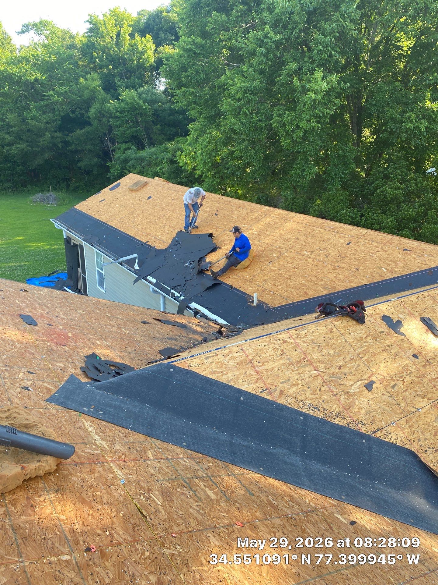 Fortified Roof Replacement in Sneads Ferry, NC using Certainteed Landmark Max Def Charcoal Black by RGR Construction and Roofing, LLC