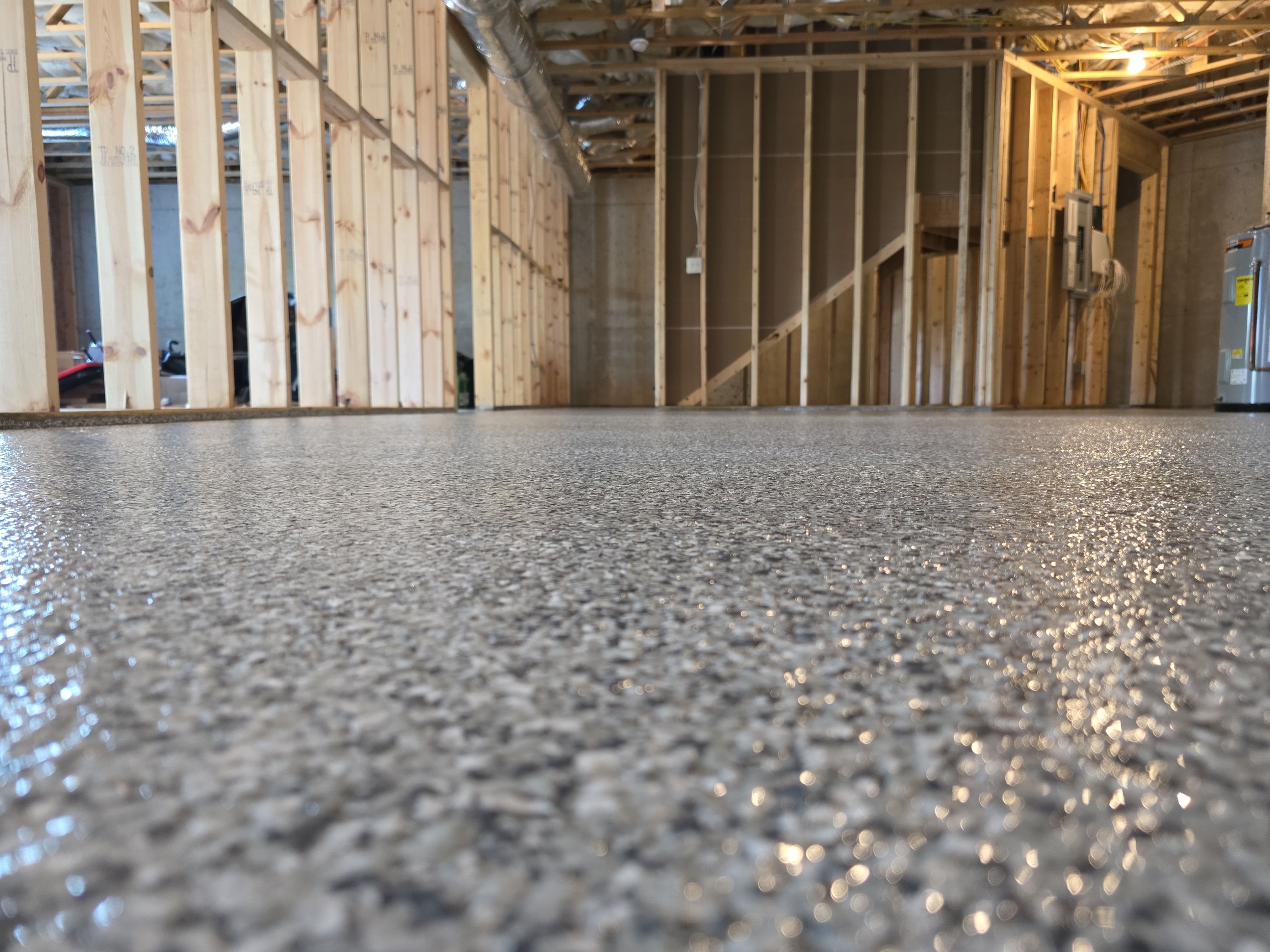 Epic Metallic + Garage and Basement Flake by Elite Floor Solutions
