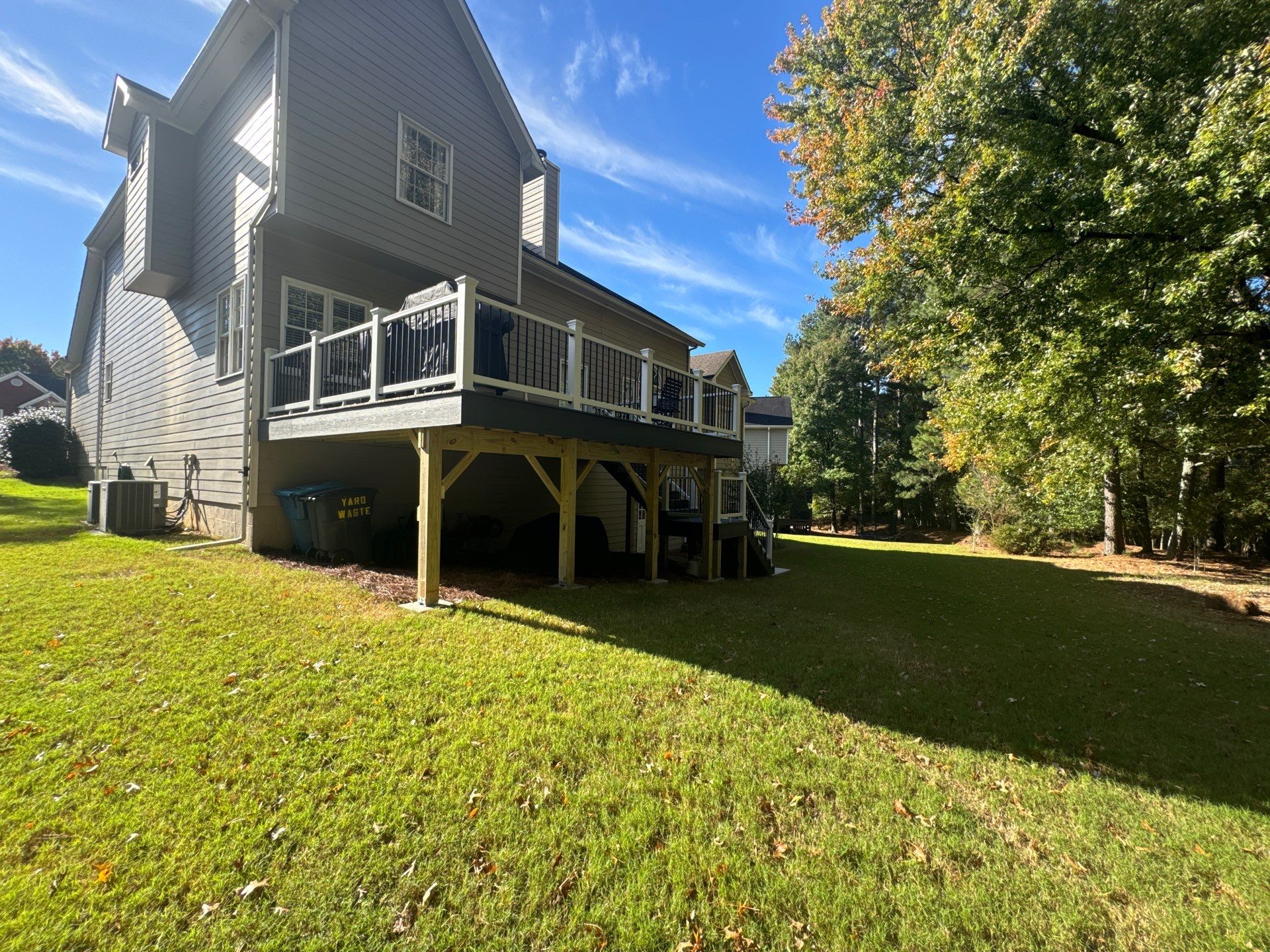 Elevated Multi-Level Composite Deck Replacement in Duluth, Georgia by Swift Home Renovations